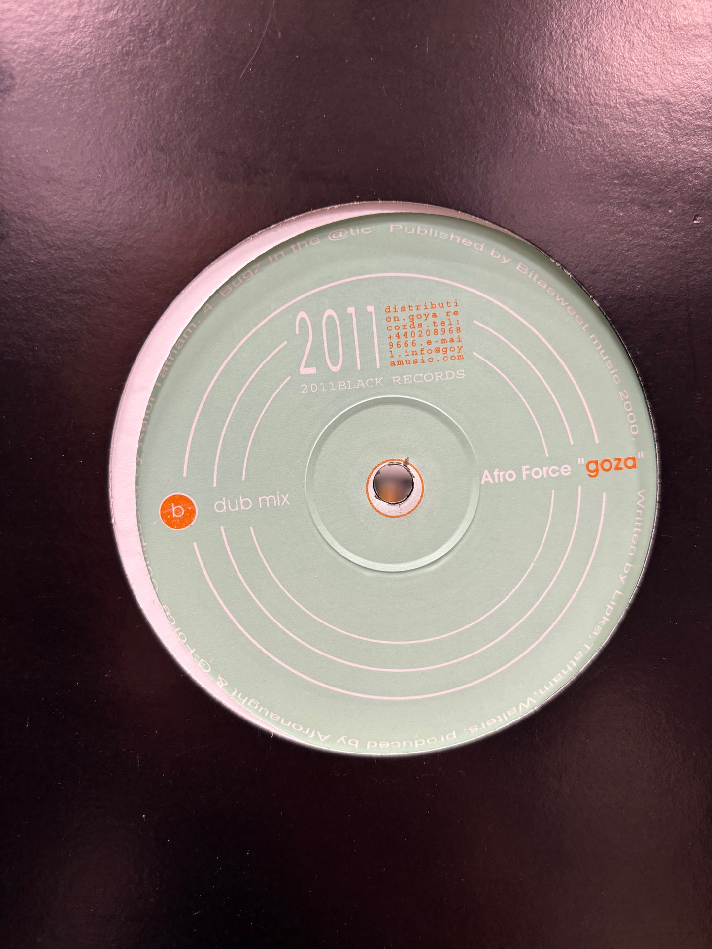 Afro Force: Goza, 12inch, Only pressing, 2000 Black, UK 2001