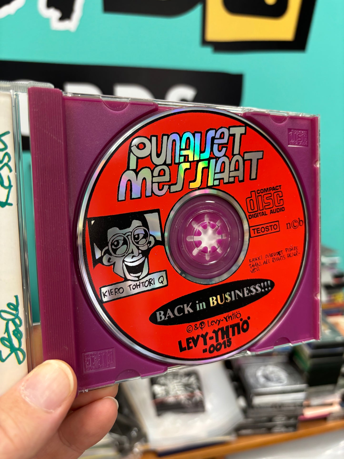 Punaiset Messiaat: Back In Bu$ine$$!!!, CD, Only CD pressing, Levy-Yhtiö, Finland 1995