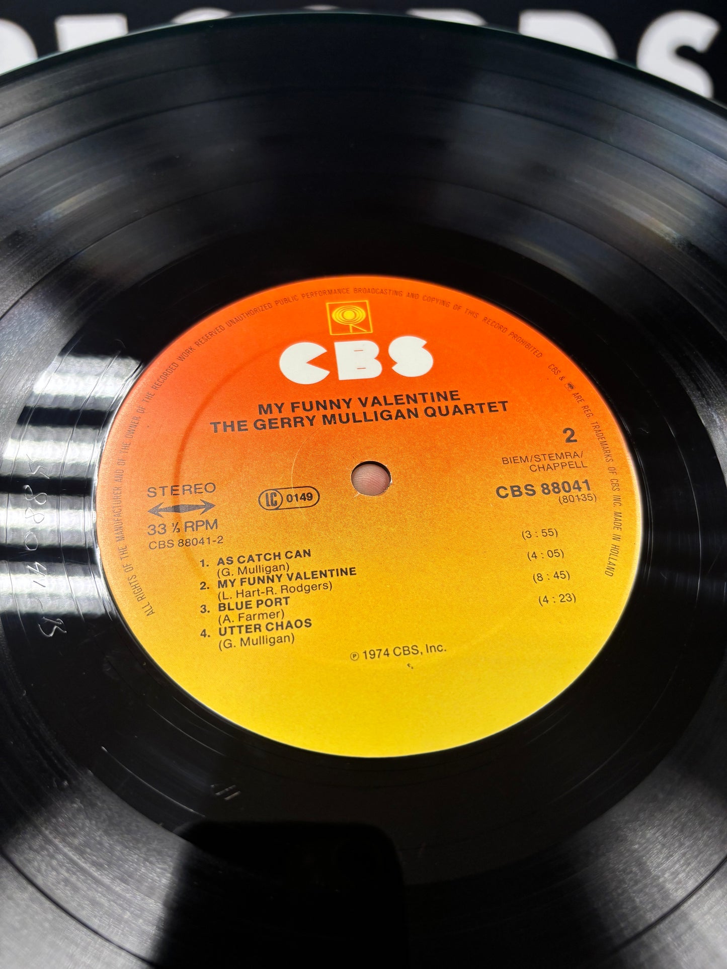 The Gerry Mulligan Quartet: My Funny Valentine 1958-1962, 2LP, compilation, reissue, gatefold, CBS, Europe 1974