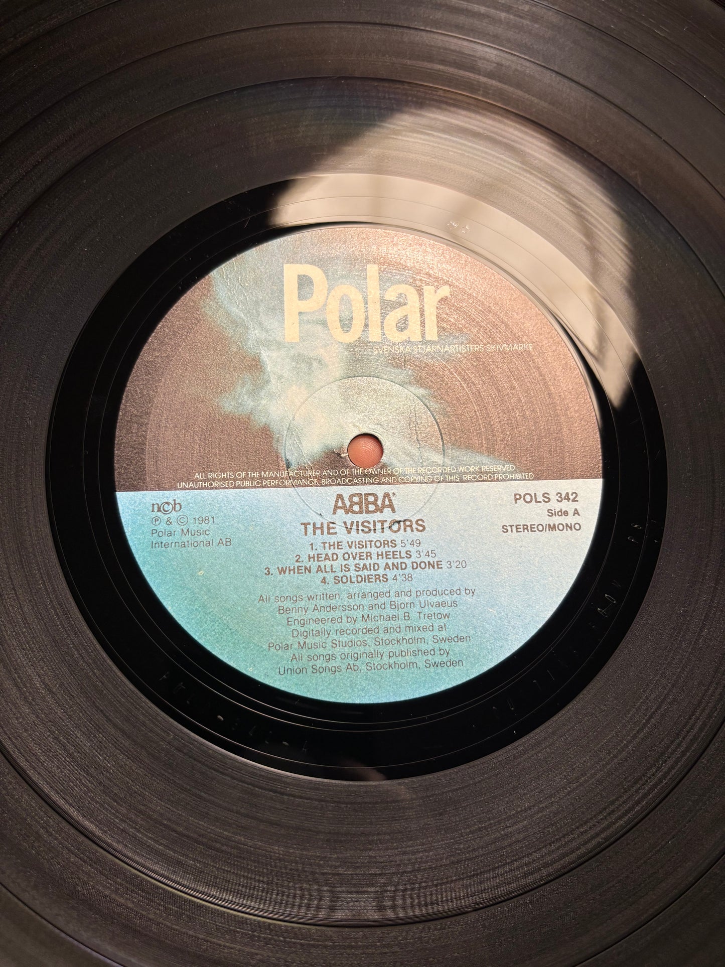 ABBA: The Visitors, LP, Polar, Sweden 1981