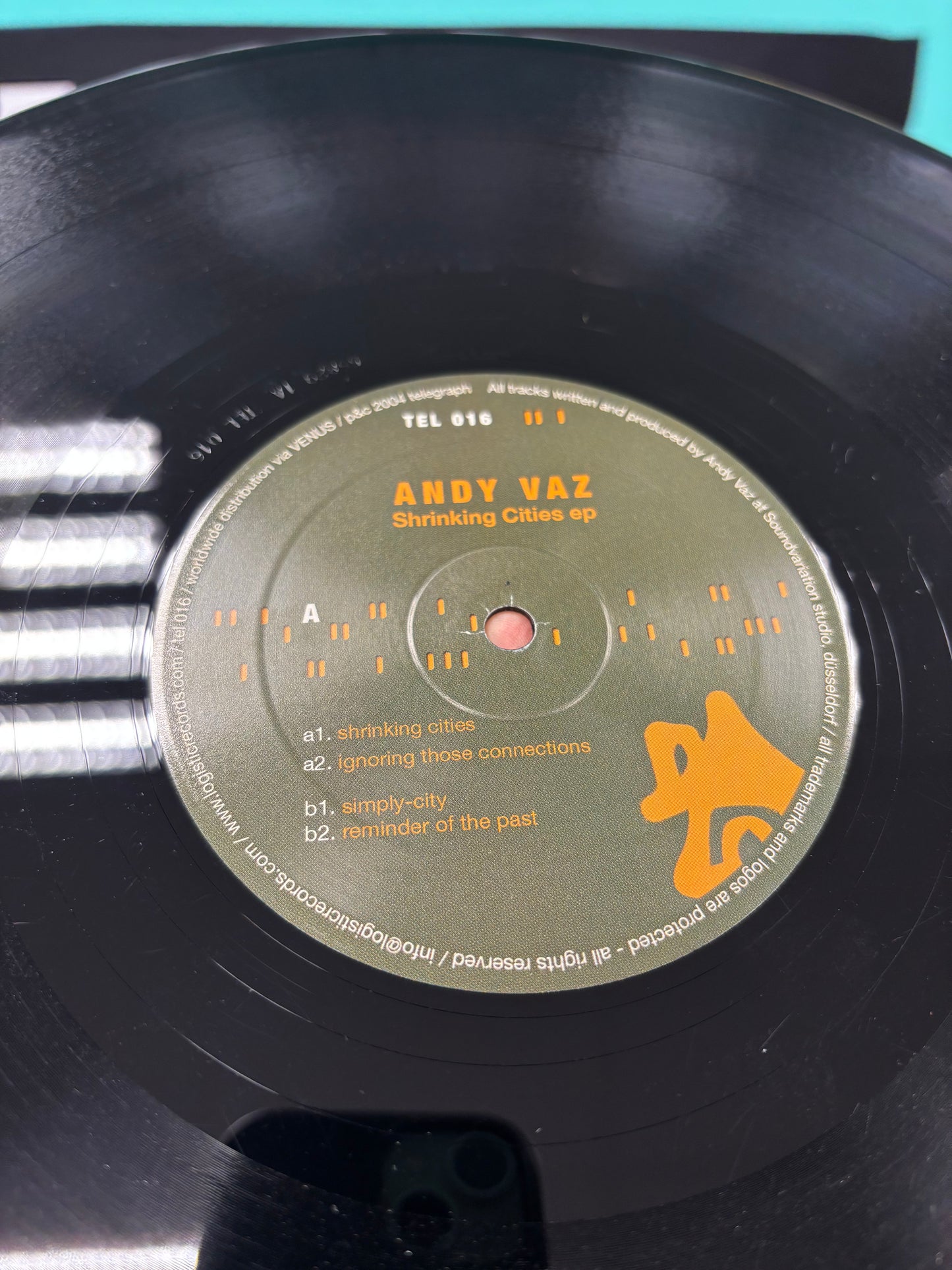 Andy Vaz: Shrinking Cities EP, 12inch, Only official pressing, Telegraph, France 2004