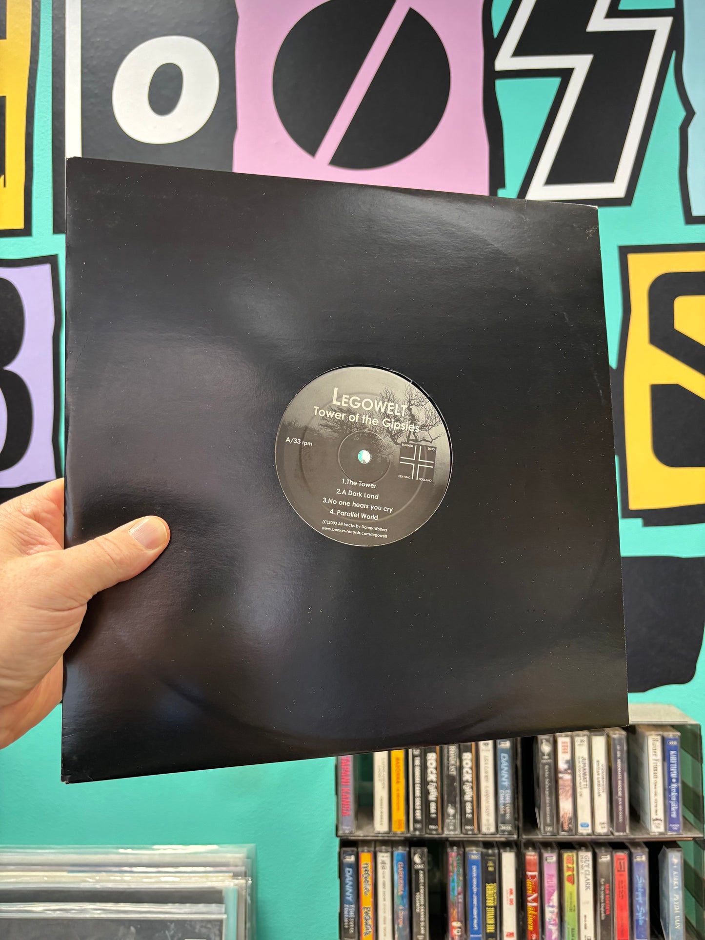Legowelt: Tower of the Gipsies, 12inch, EP, 1st pressing, Bunker Records, Netherlands 2003