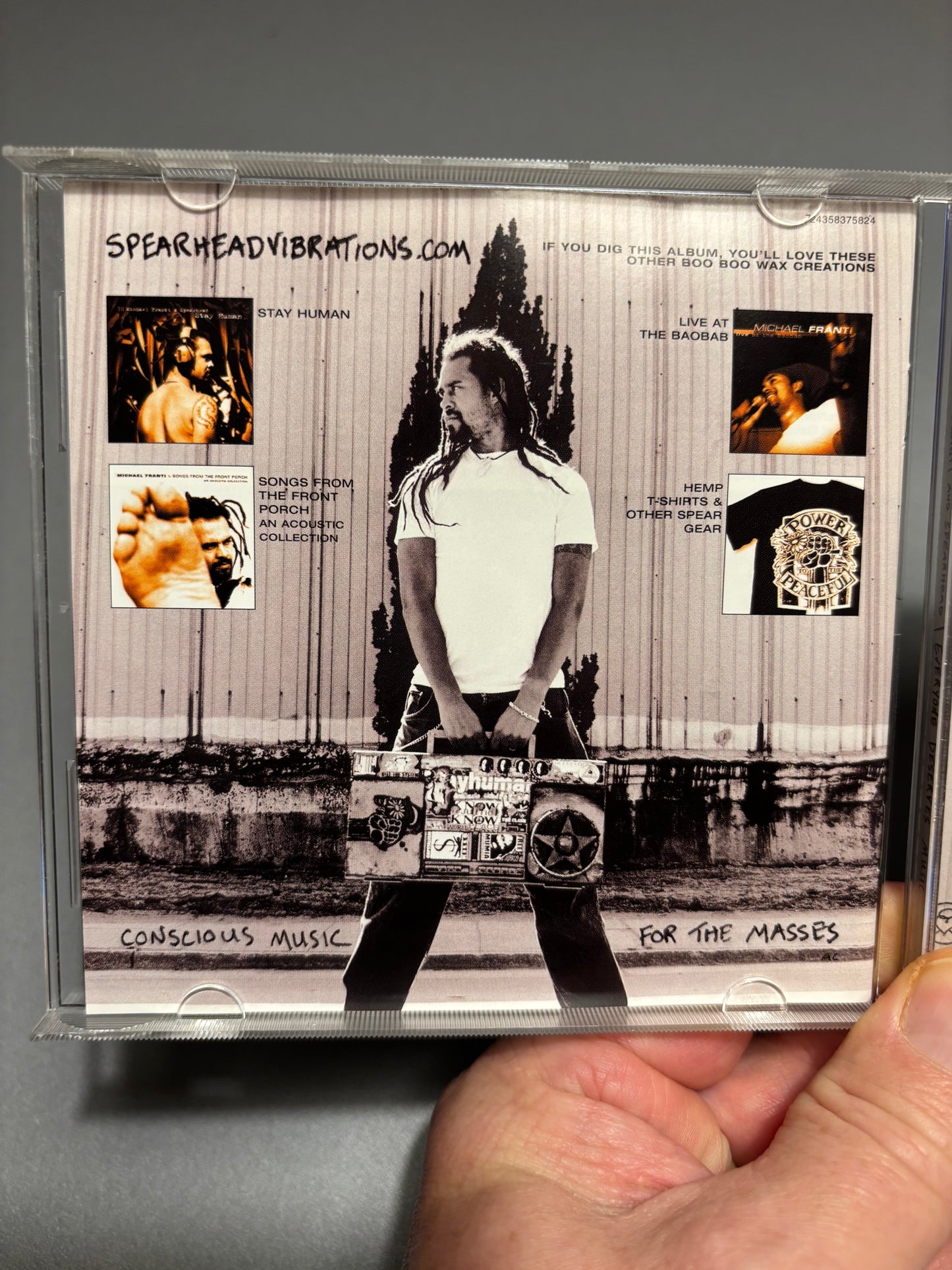 Michael Franti and Spearhead: Everyone Deserves Music, CD, Copy Protected, Labels, Boo Boo Wax, EMI, Europe 2003