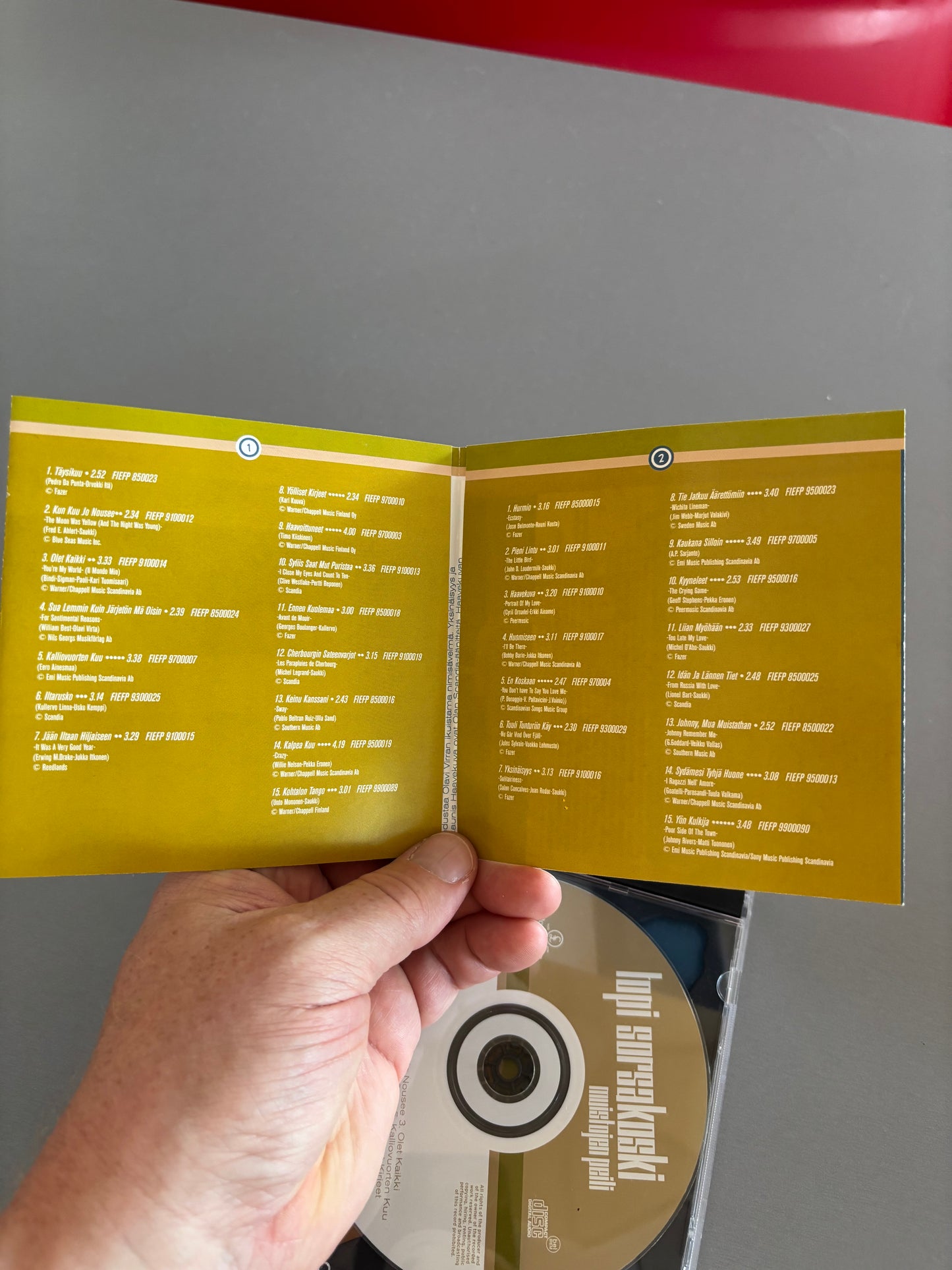 Topi Sorsakoski: Muistojen Peili, 2CD, Compilation, Only pressing, Parlophone, Finland 2000