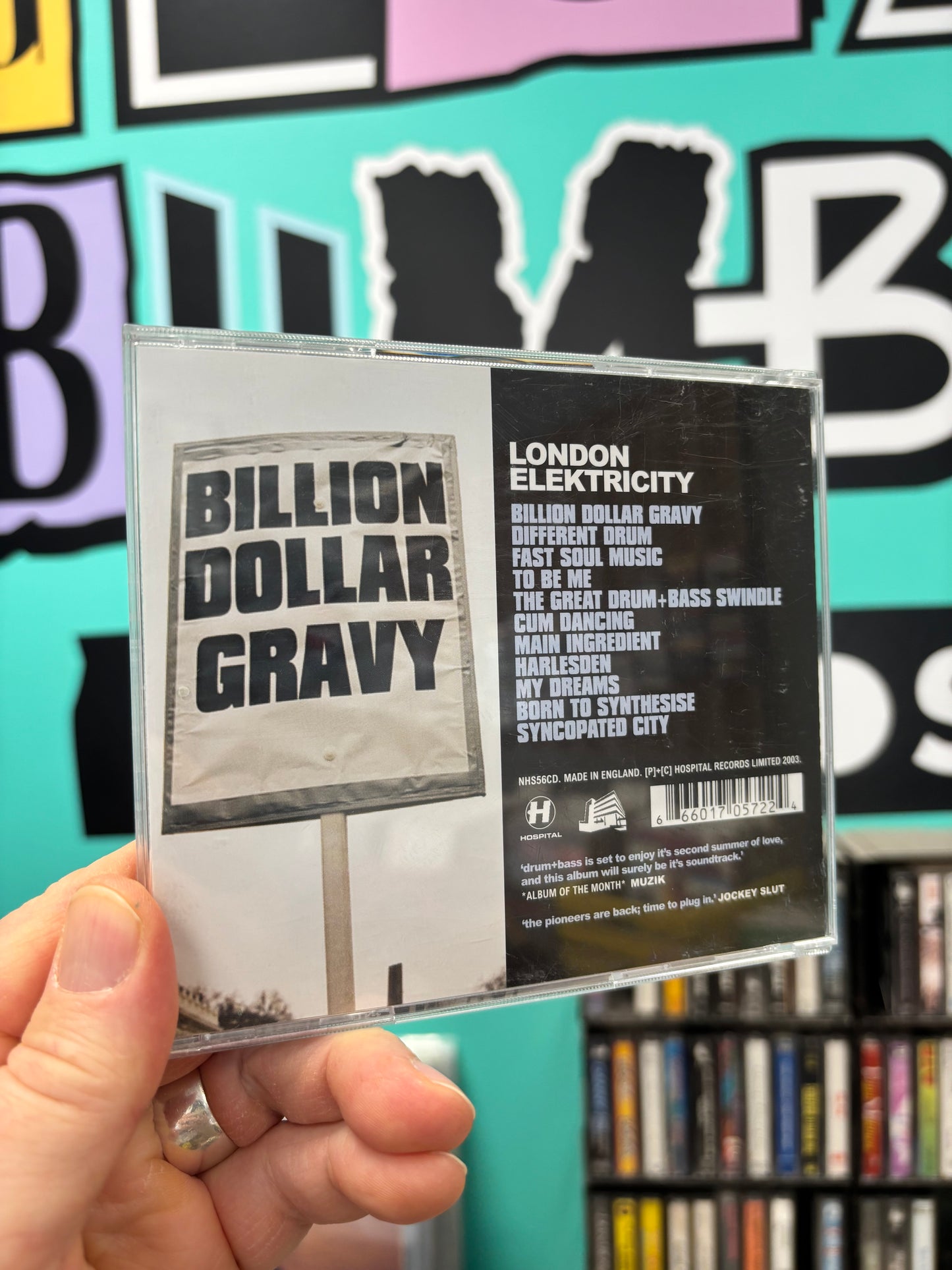 London Elektricity: Billion Dollar Gravy, CD, reissue, Sound Performance Pressing, Hospital Records, UK year?