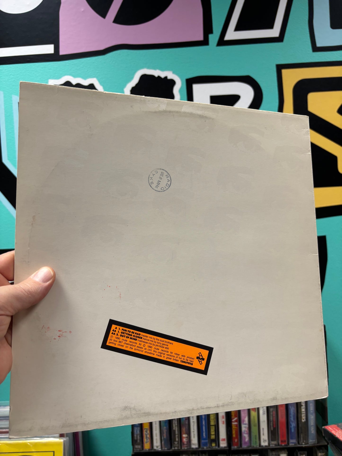 Nitzer Ebb: Fun To Be Had/Getting Closer (Mixes), 12inch, 1st pressing, Mute, UK 1990