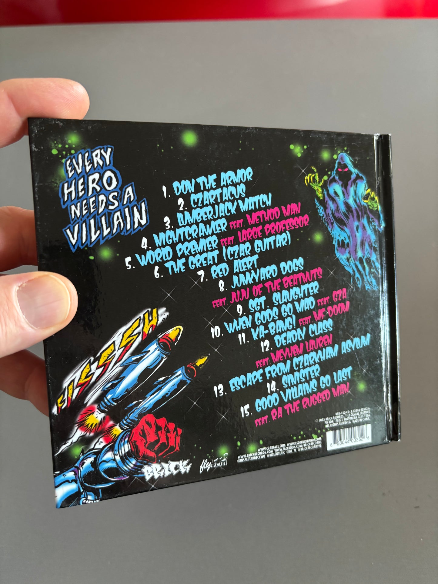 Czarface: Every Hero Needs A Villain, CD, OG pressing, Deluxe Edition, Limited Edition, Brick Records, Fly Casual Records, US 2015