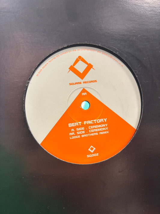 Beat Factory: Ceremony, 12inch, Only pressing, Square Records, UK 2001