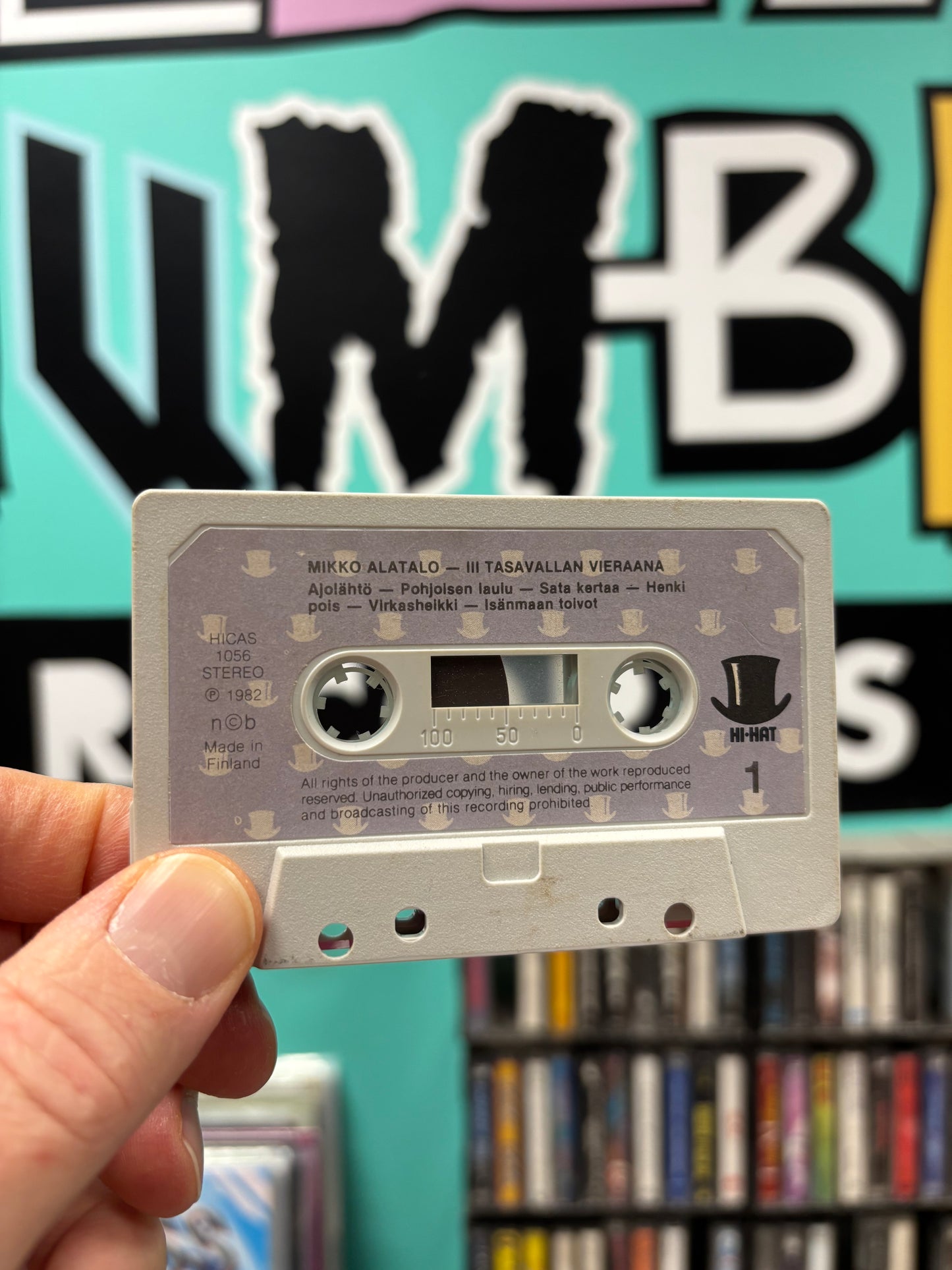 Mikko Alatalo: III Tasavallan vieraana, cassette, Only pressing cassette pressing, Hi-Hat, Finland 1982