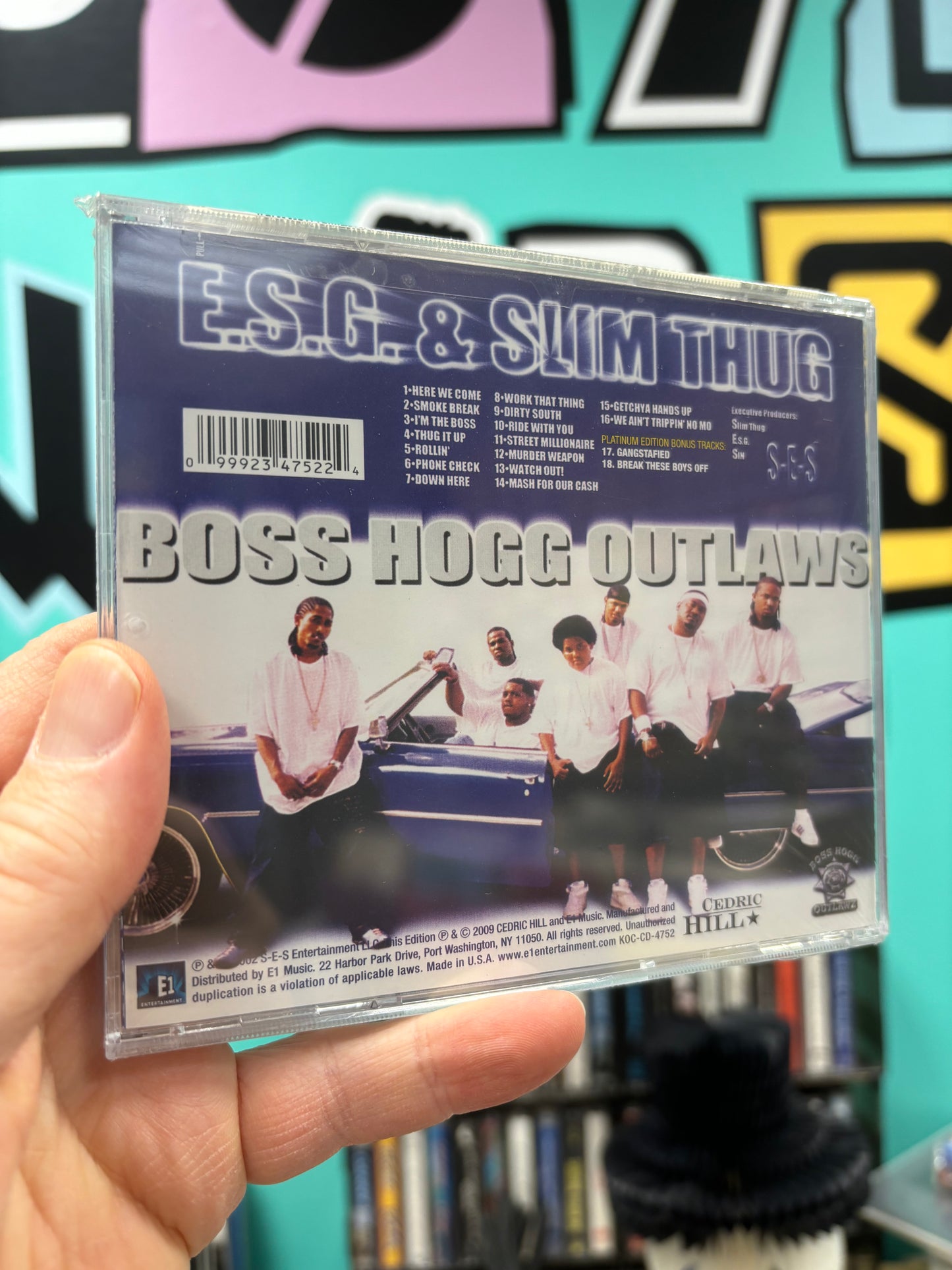 HULLU VARASTOALE -20%‼️‼️‼️E.S.G. & Slim Thug: Boss Hogg Outlaws, CD, Platinum Edition, reissue, US 2007