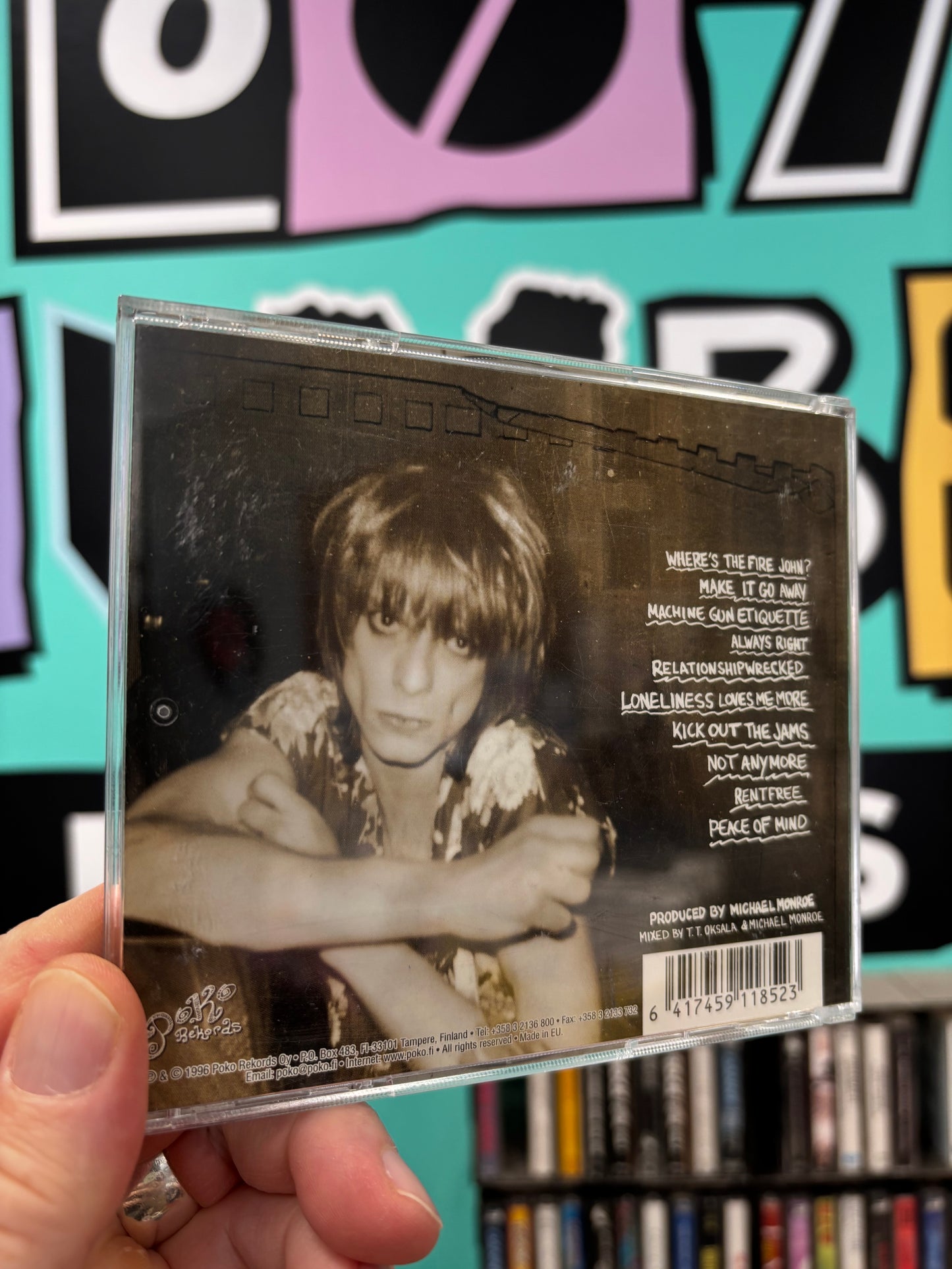 Michael Monroe: Peace Of Mind, CD, repress, IMS pressing, Poko Rekords, Finland year?