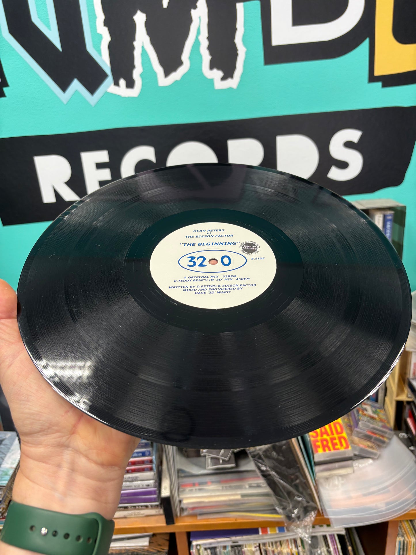 Dean Peters vs The Edison Factor: The Beginning, 12inch, 1st pressing, Freezing Point, UK 2001