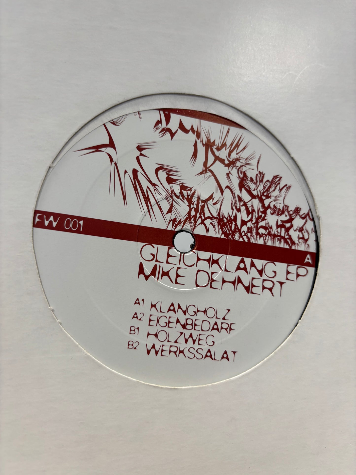 Mike Dehnert: Gleichklang EP, 12inch, Only pressing, Fachwerk, Germany 2007