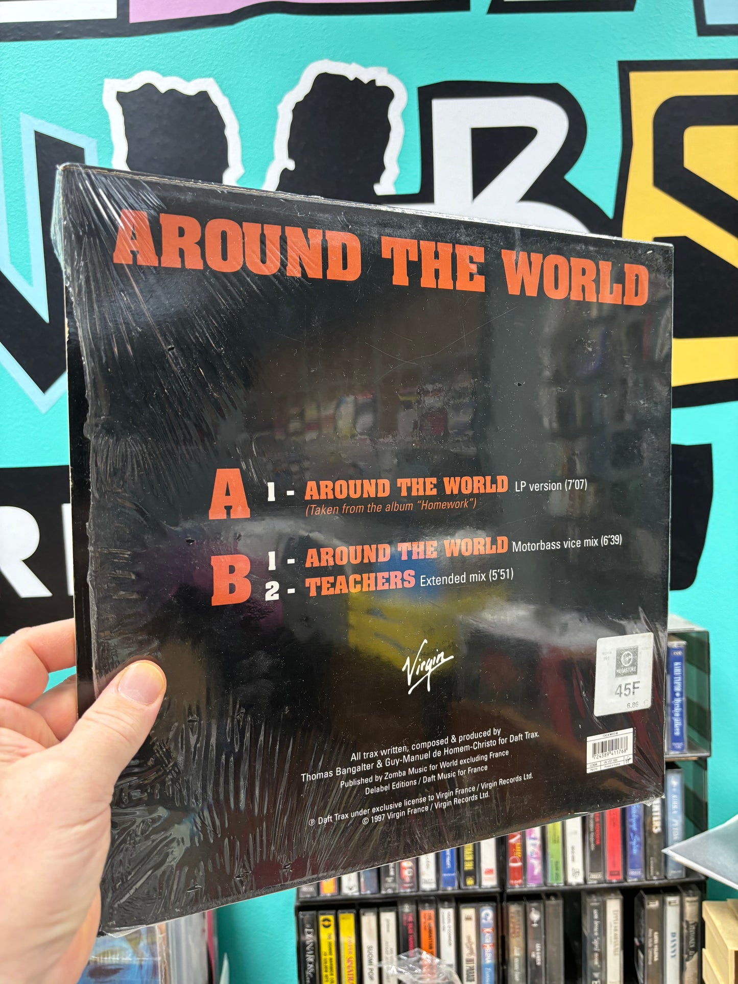 Daft Punk: Around The World, 12inch, MPO Pressing, Virgin, UK & France 1997