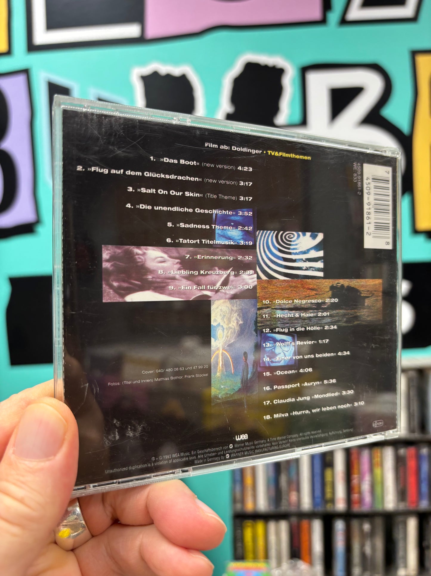 Klaus Doldinger - Film Ab: Doldinger - TV & Filmthemen, CD, 1st pressing, Compilation, WEA, Germany 1993