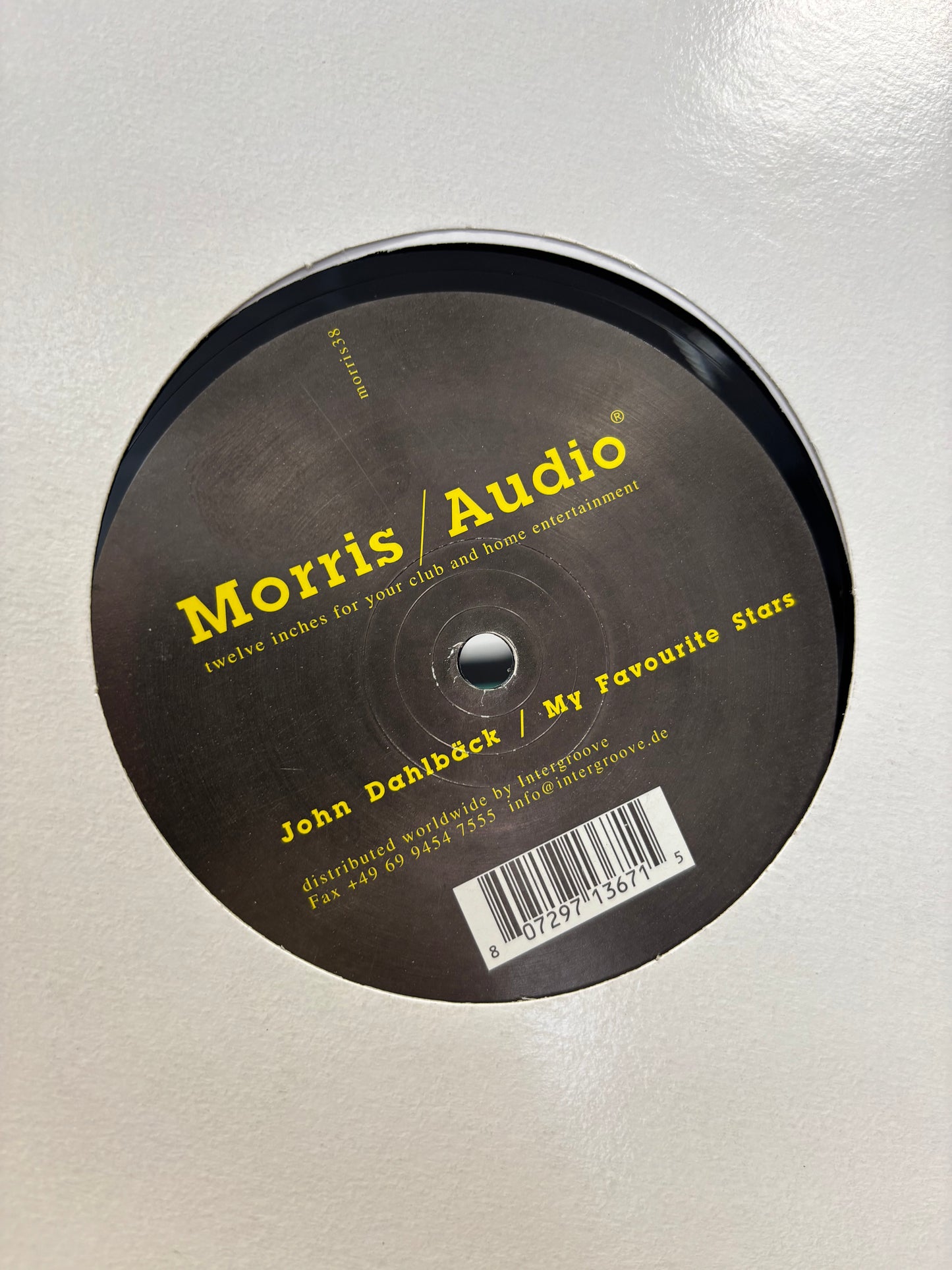 John Dahlbäck: My Favourite Stars, 12inch, Only pressing, Morris/Audio, Switzerland 2004