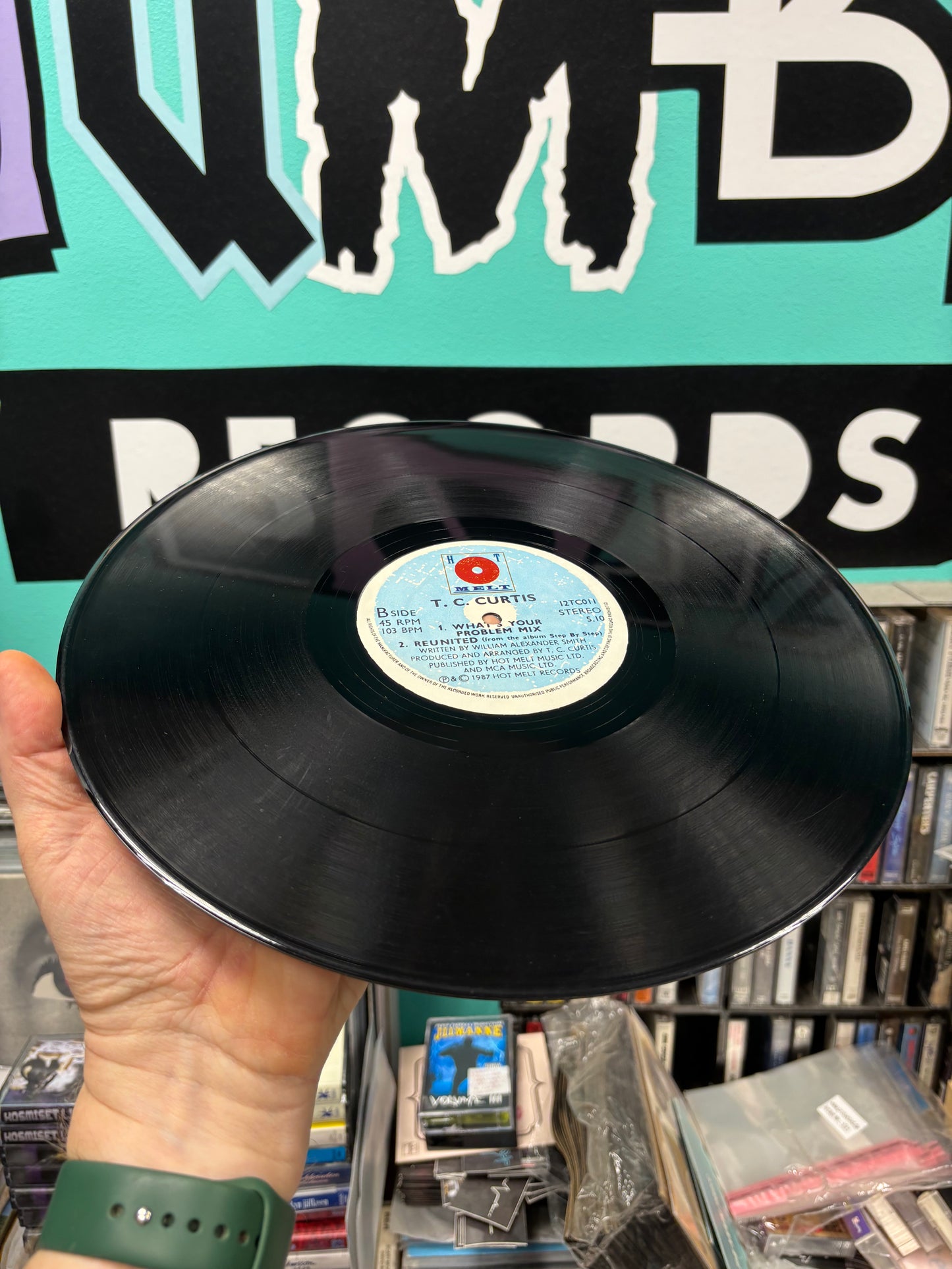 T.C. Curtis: Love’s Got Me On A Merry Go Around, 12inch, Only 12inch pressing, Hot Melt, UK 1987