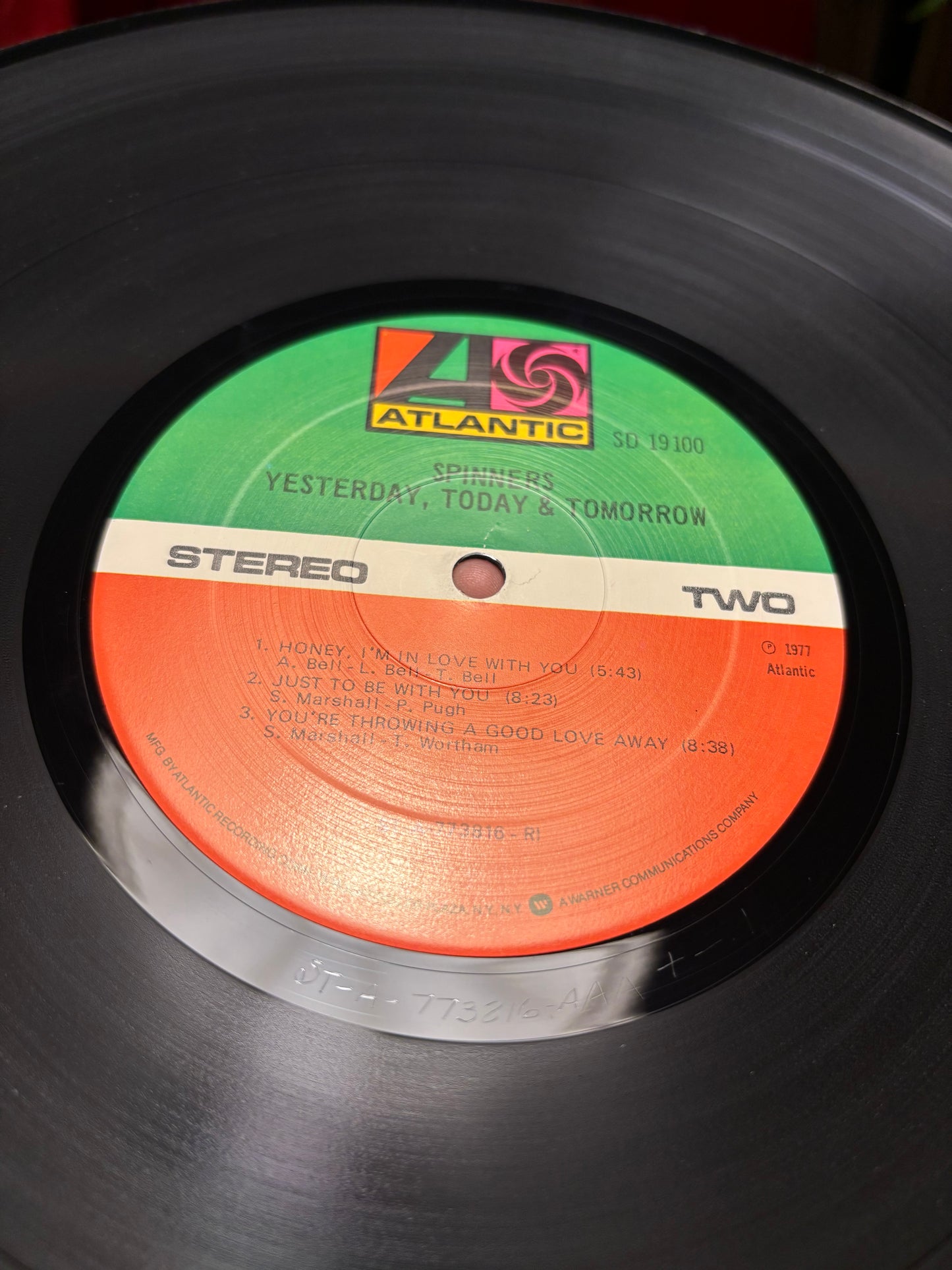 The Spinners: Yesterday, Today & Tomorrow, LP, Atlantic, US 1977