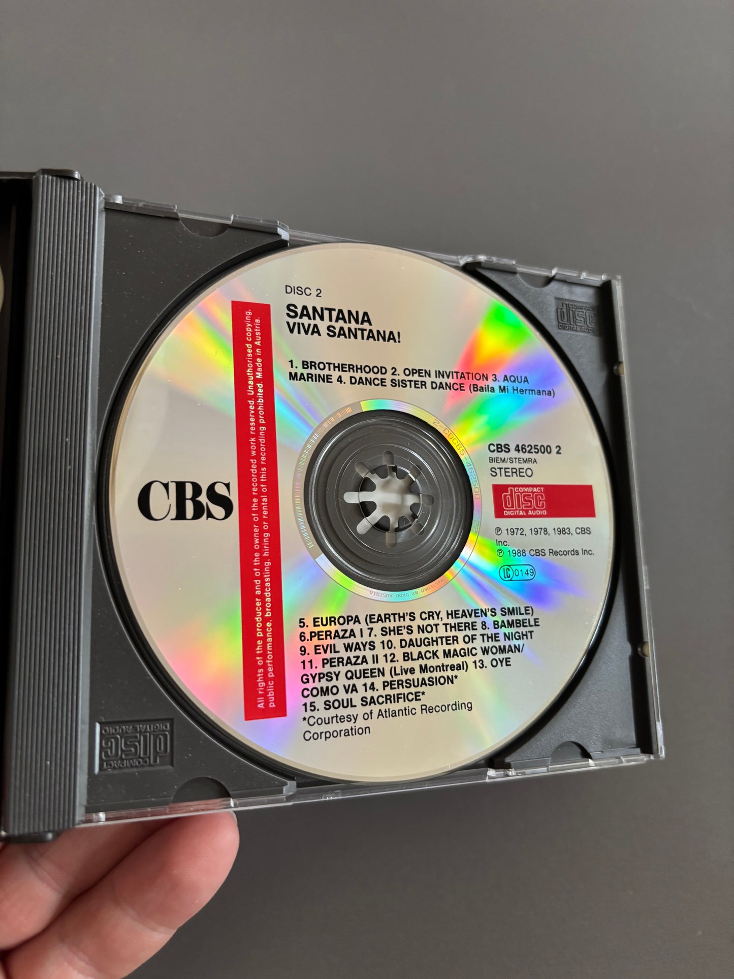 Santana: Viva Santana!, 2CD, CBS, Europe 1988