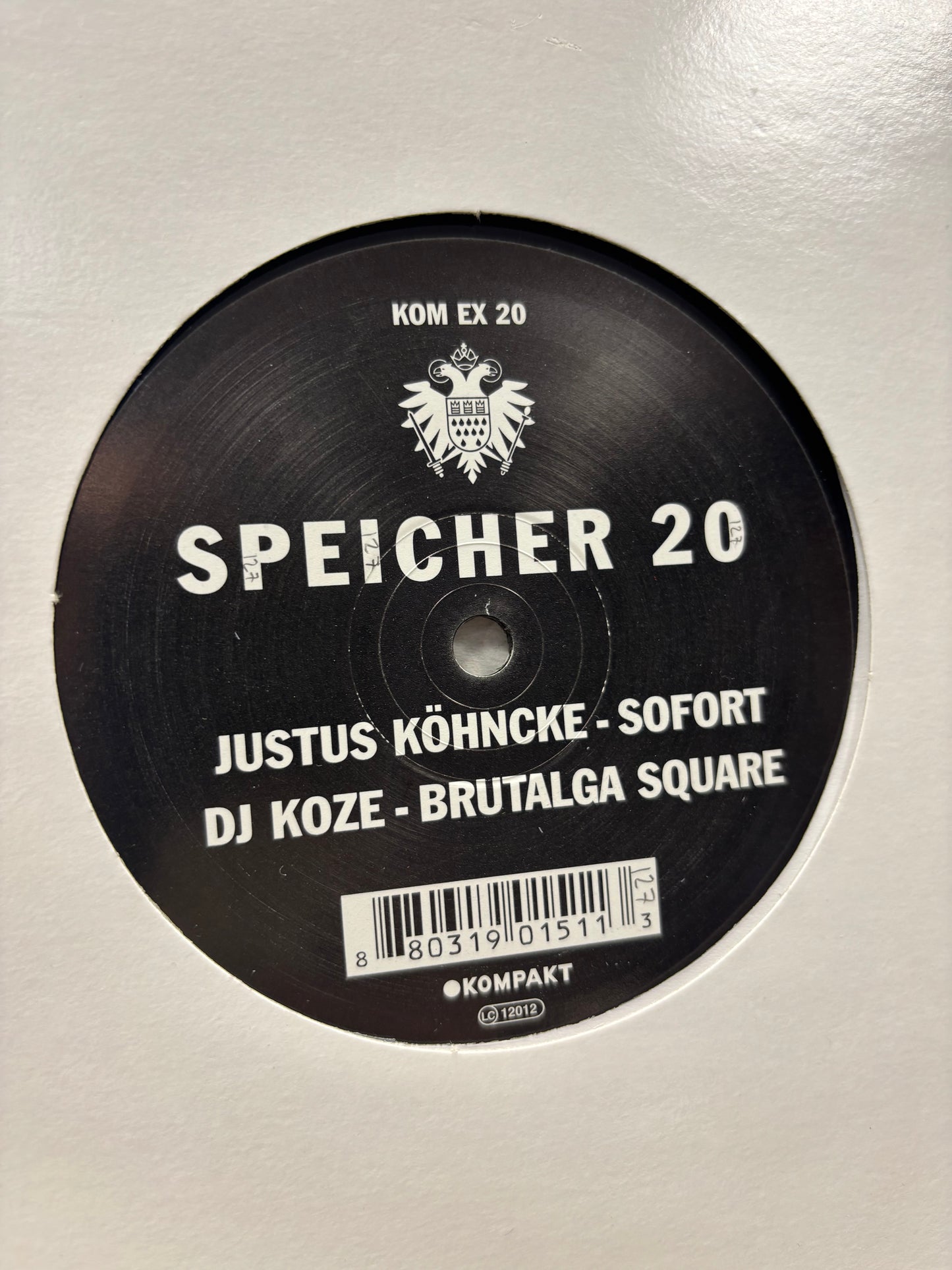 Speicher 20 - Justus Köhncke: Sofort/DJ Koze: Brutalga Square, 12inch, Kompakt Extra, Germany 2004