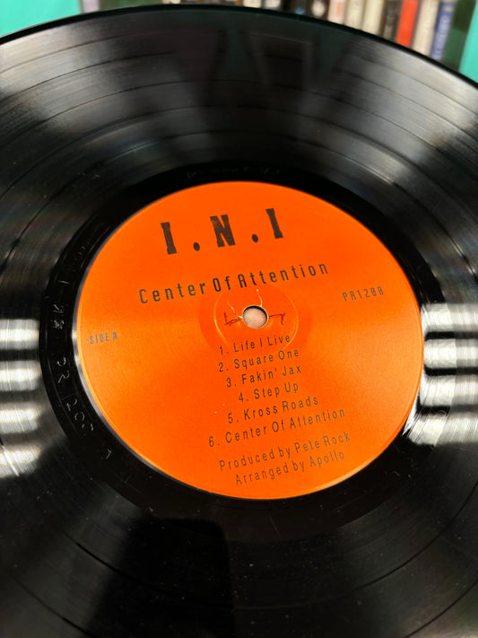 I.N.I.(Pete Rock): Center Of Attension, LP, 2nd pressing, Unofficial release, Not On Label (INI), US 1999