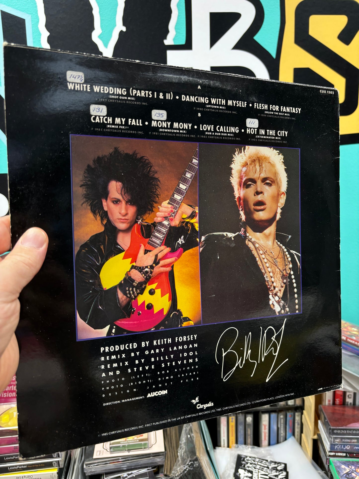 Billy Idol: Vital Idol, LP, compilation, Chrysalis, Scandinavia 1985