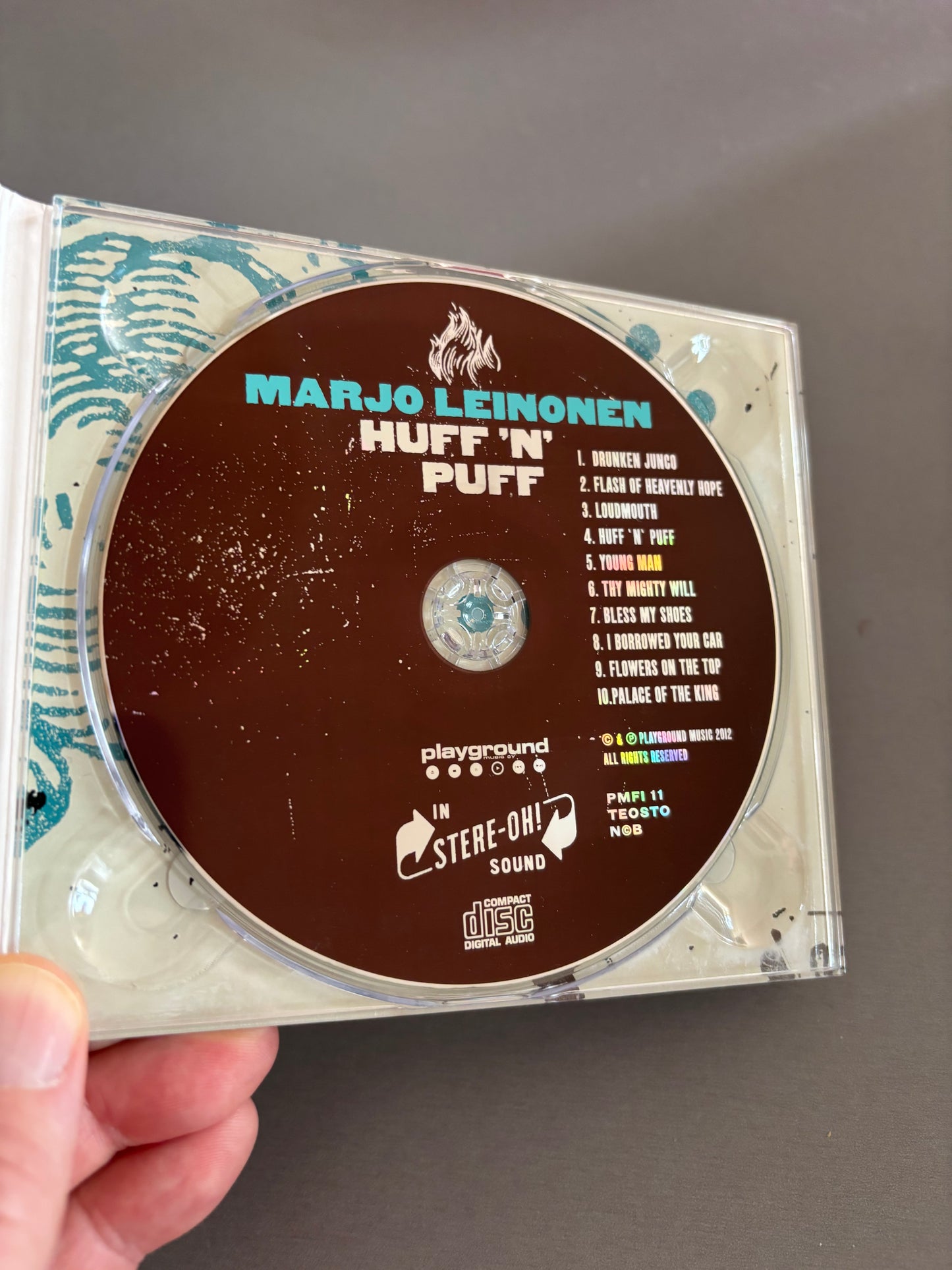 Marjo Leinonen: Huff ’N’ Puff, CD, Only pressing, Playground Music Finland, Finland 2012