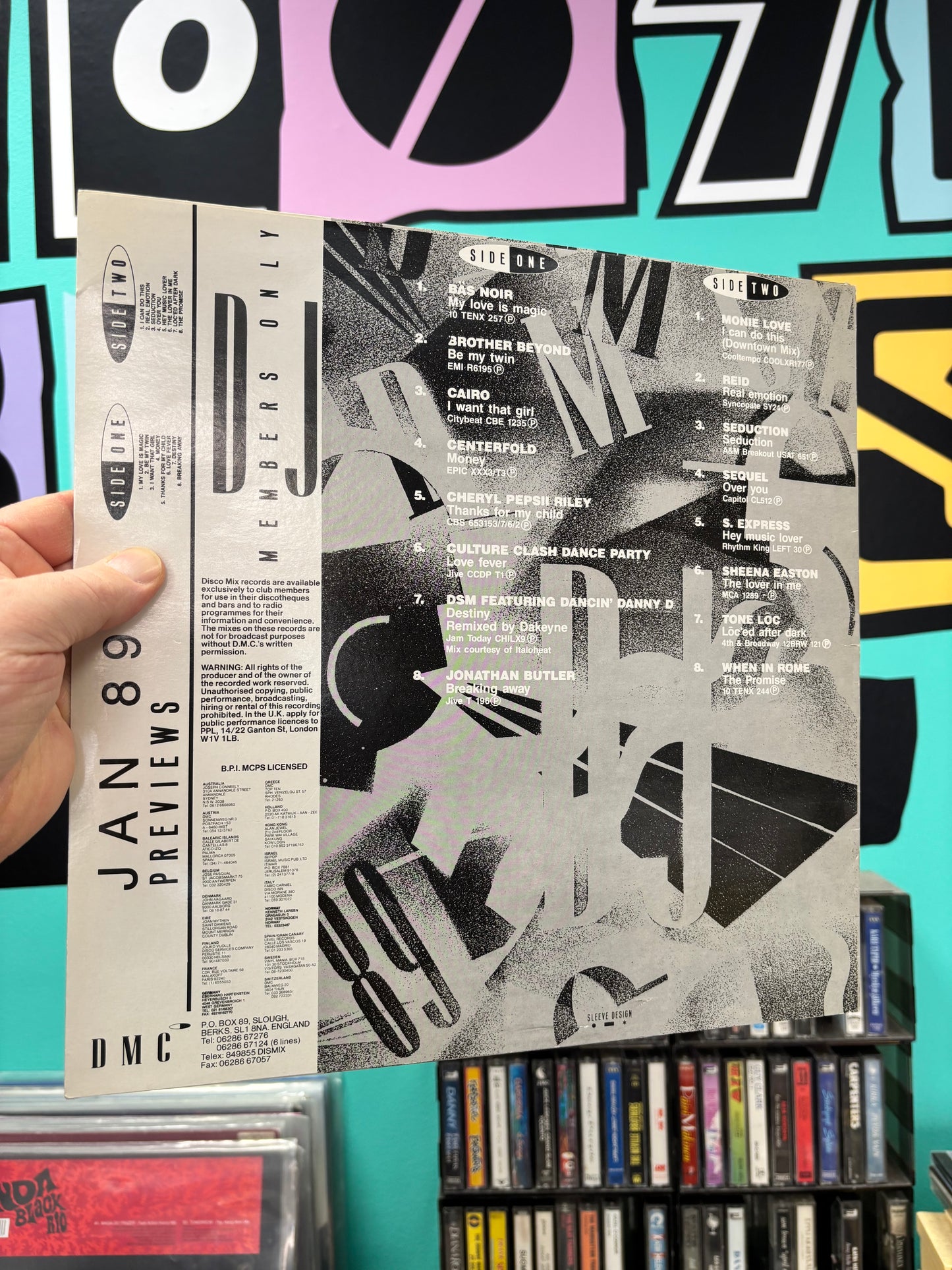 DMC - Previews - January 89, 12inch, Only pressing, DMC, UK 1989