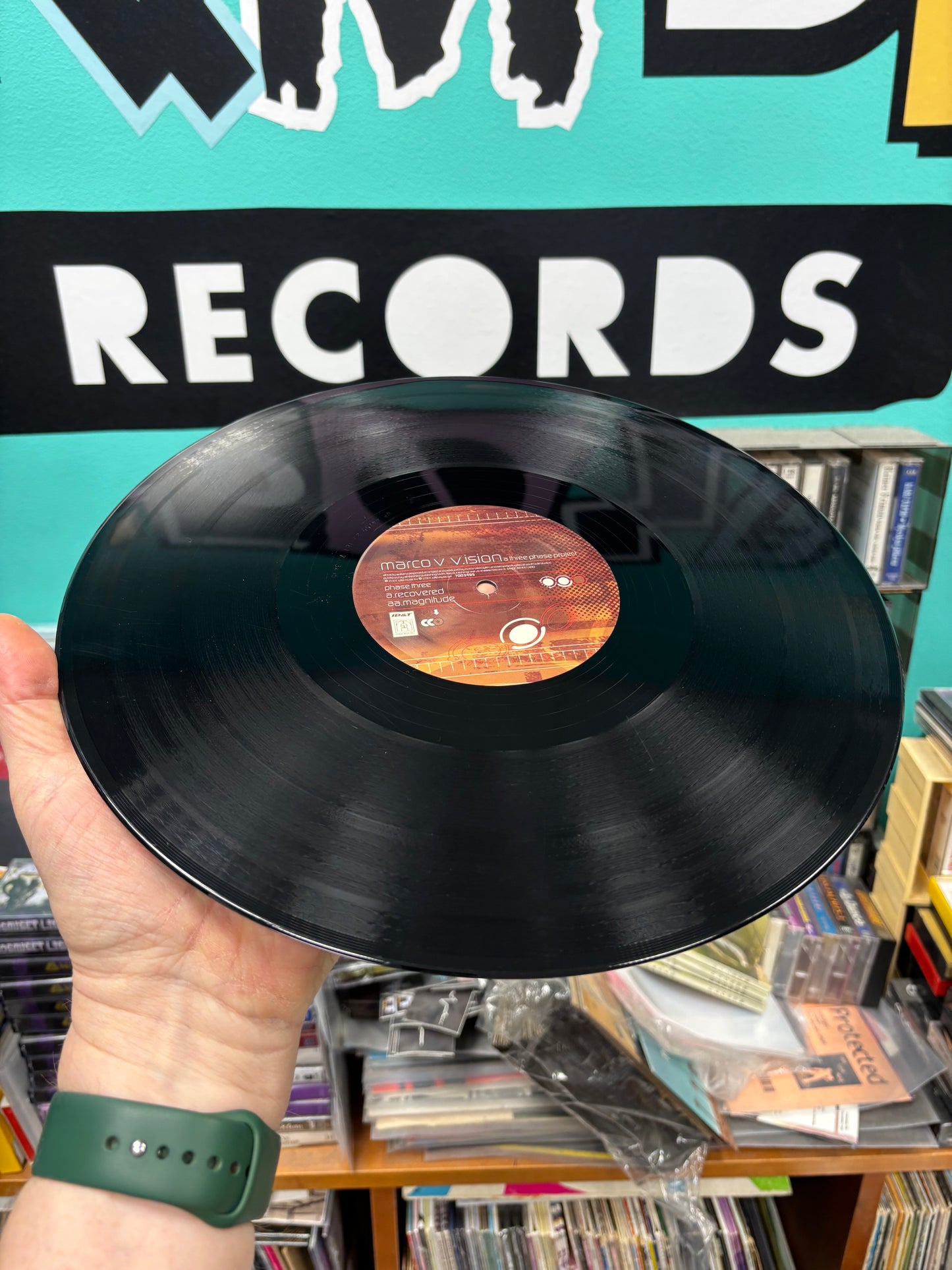 Marco V: V.ision (Phase Three), 12inch, 1st pressing, Free For All, Netherlands 2001