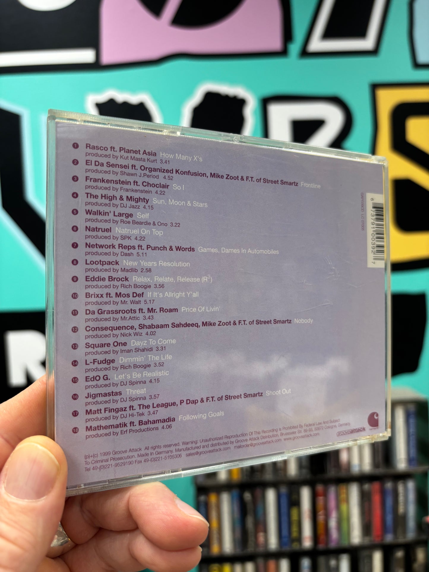 Superrappin - The Album, CD, 1st pressing, Groove Attack Productions, Germany 1999