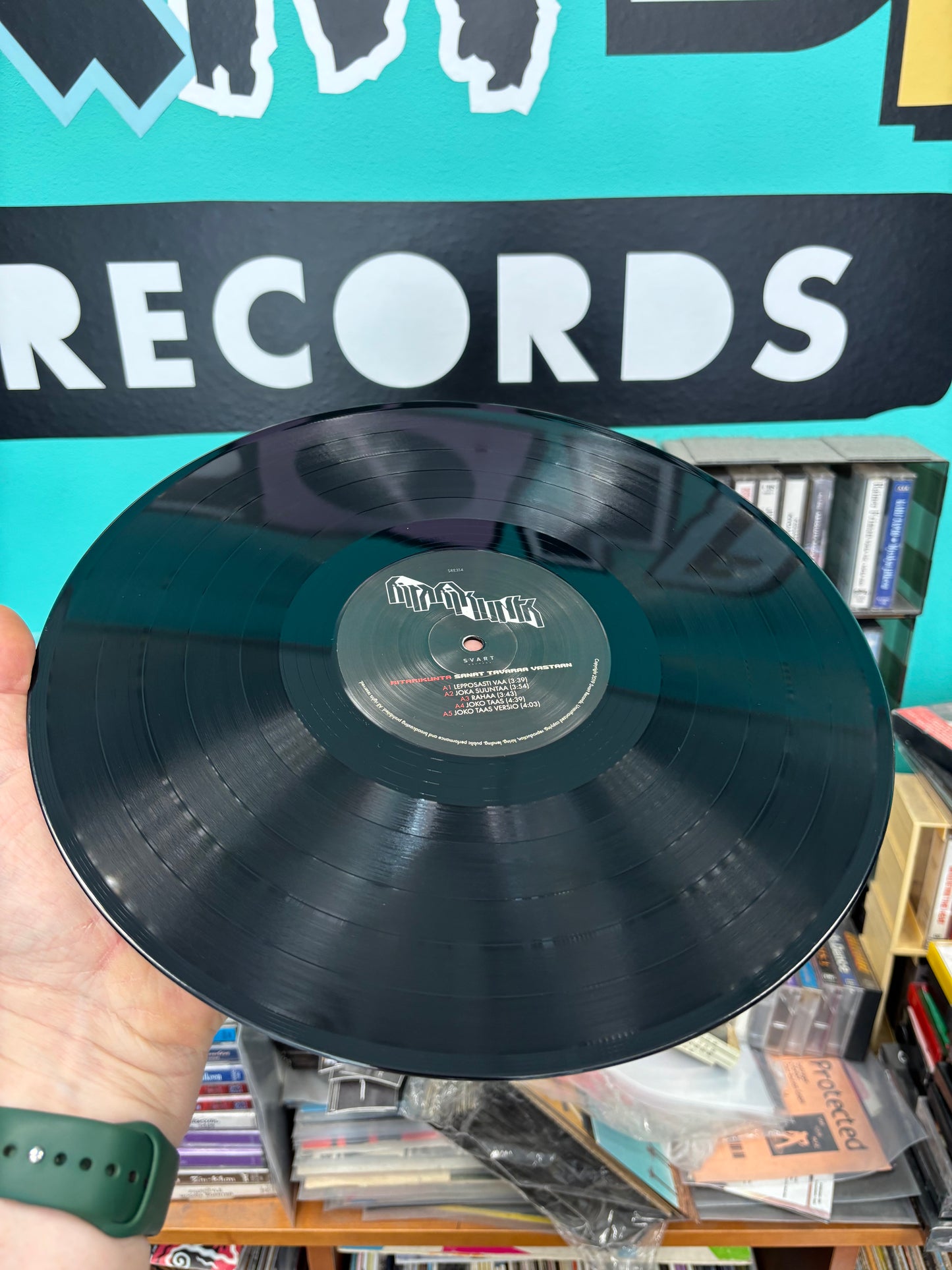 Ritarikunta: Sanat Tavaraa Vastaan, 2LP, gatefold, black vinyls, reissue, Svart Records, Finland 2019