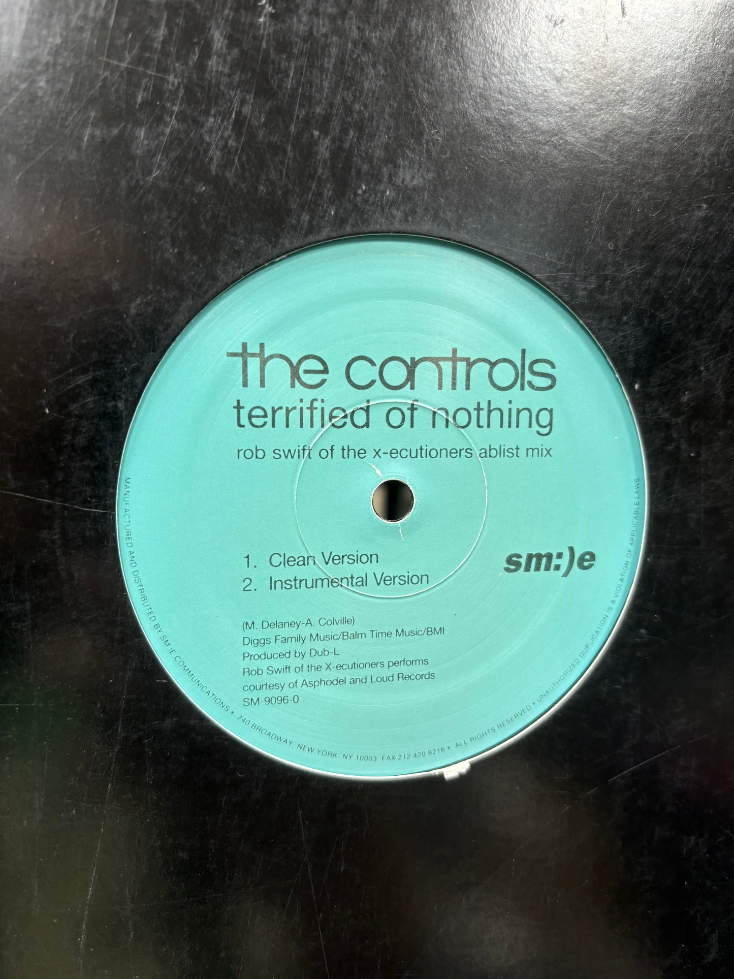 The Controls: Terrified Of Nothing, 12inch, Only official pressing, Sm:)e Communications, US 1999