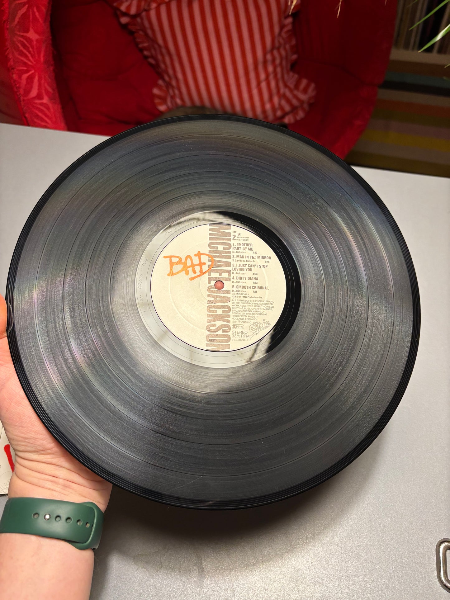 Michael Jackson: Bad, LP, gatefold, Epic, Europe 1987