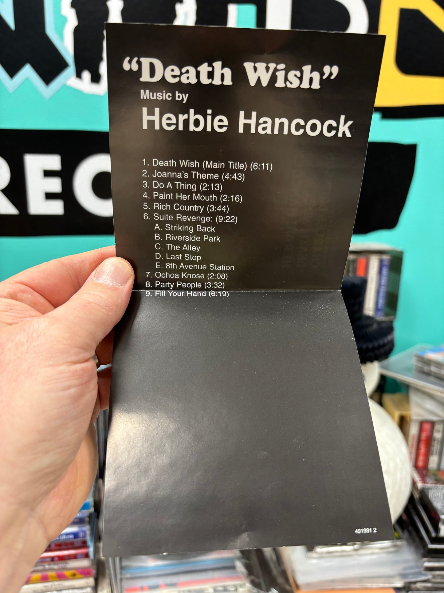 Herbie Hancock - Death Wish: Original Soundtrack Album, CD, reissue, Europe 1996