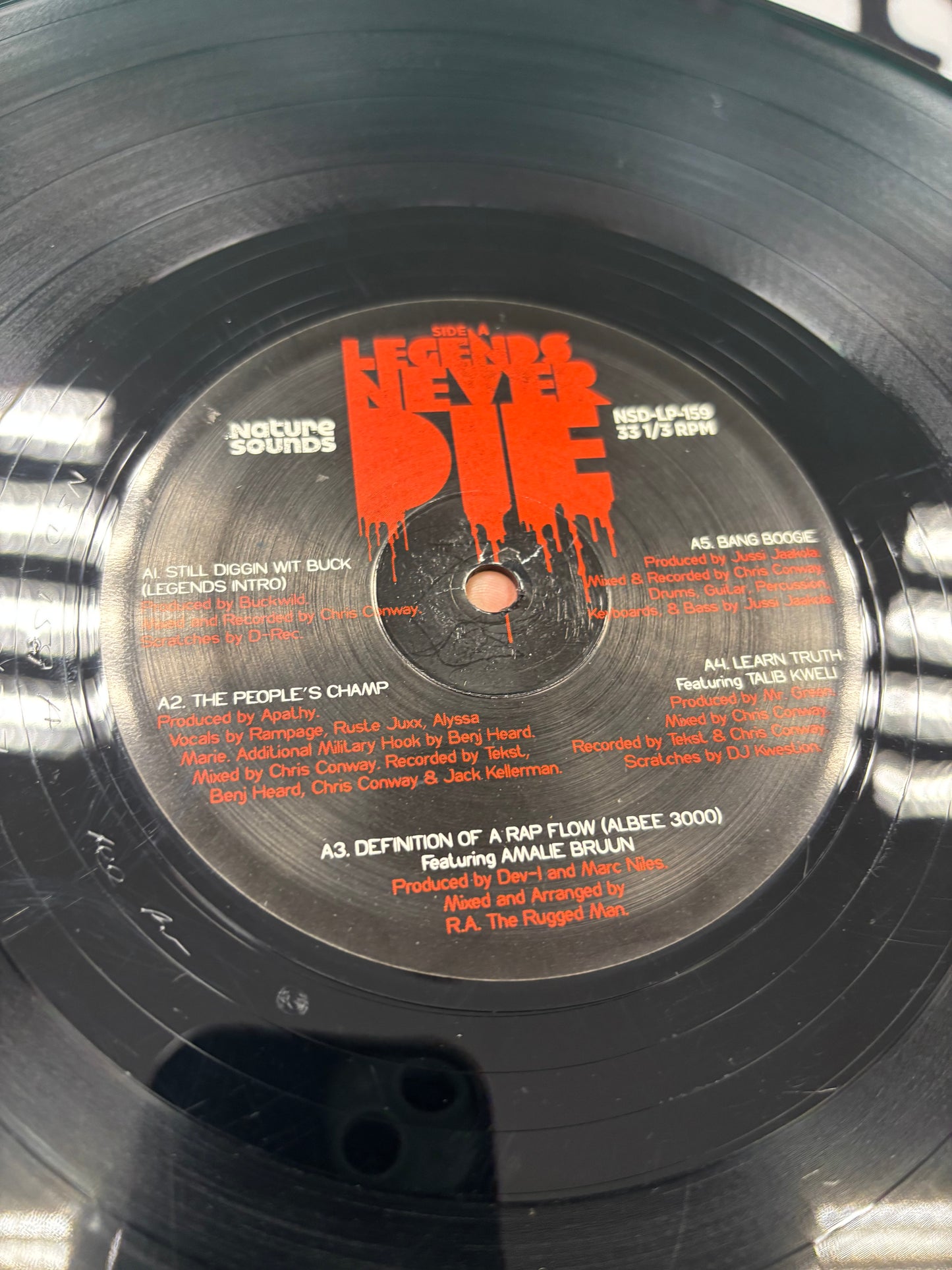 R.A. The Rugged Man: Legends Never Die, 2LP, OG pressing, Nature Sounds, Fat Beats, US 2013