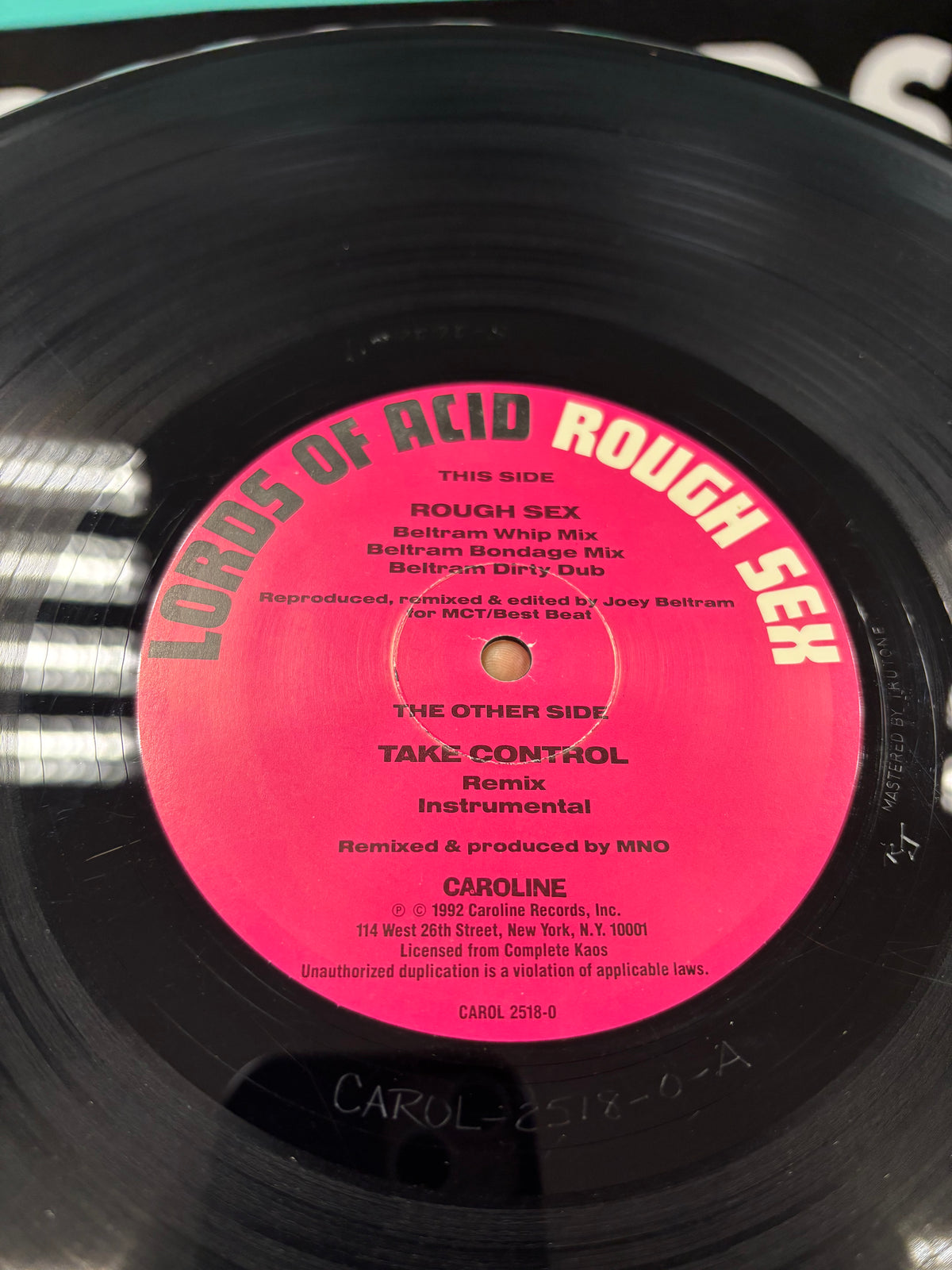 Lords Of Acid: Rough Sex, 12inch, OG US pressing, Caroline Records, US 1992