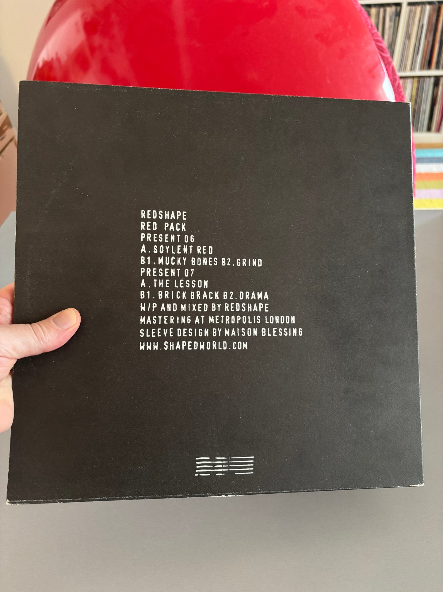 Redshape: Red Pack, 2x12inch, Only pressing, Red Marbled, Dark Red Marbled, Present, Germany 2010