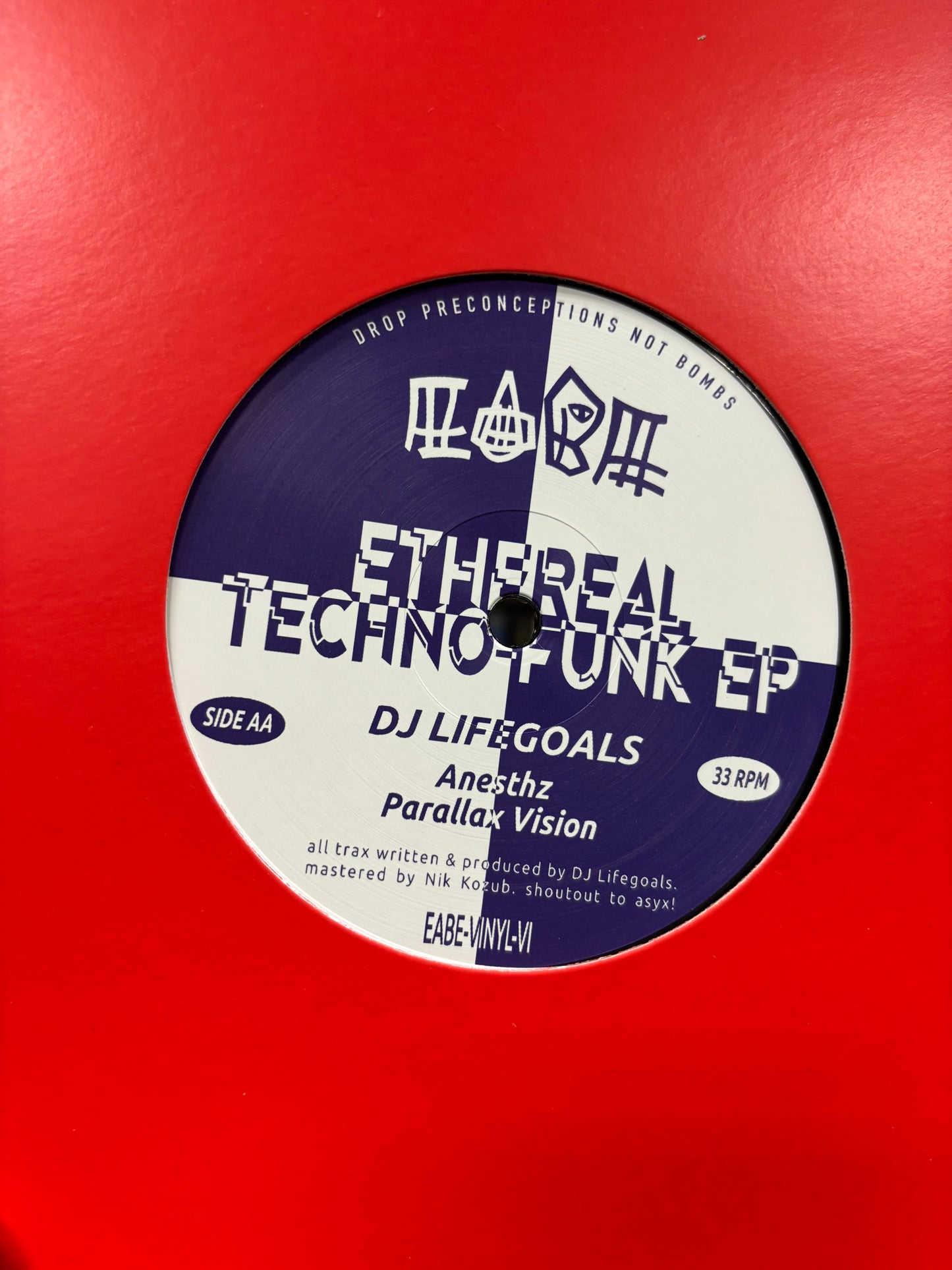 Lucita Octans/DJ Lifegoals: Ethereal Techno-Funk EP, 12inch, EABE, Finland 2022