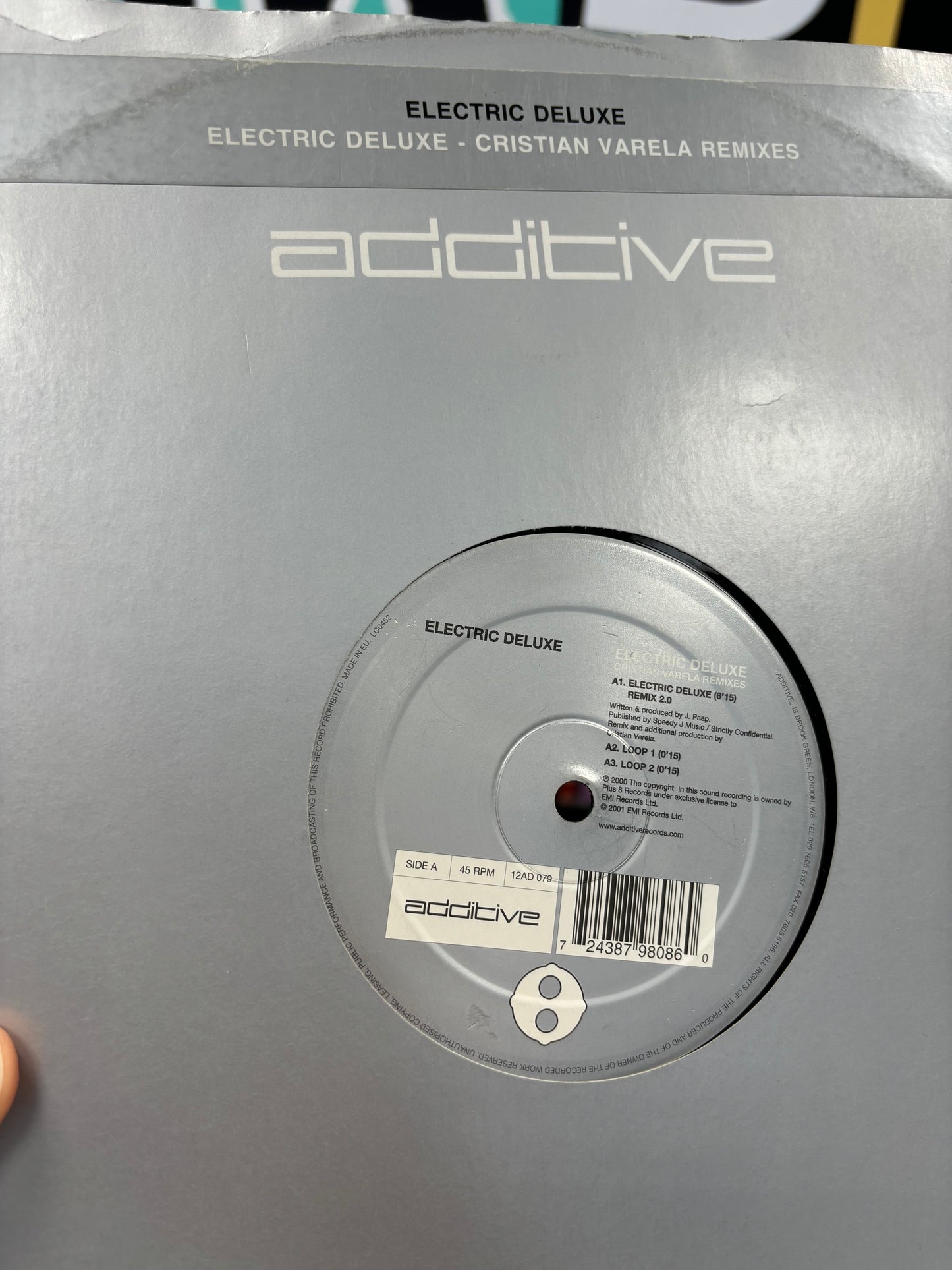 Electric Deluxe: Christian Vatela Remixes, 12inch, reissue, Limited Edition, Additive, UK 2001