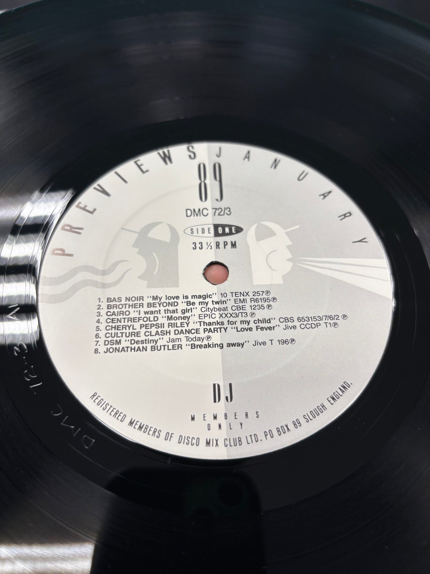 DMC - Previews - January 89, 12inch, Only pressing, DMC, UK 1989