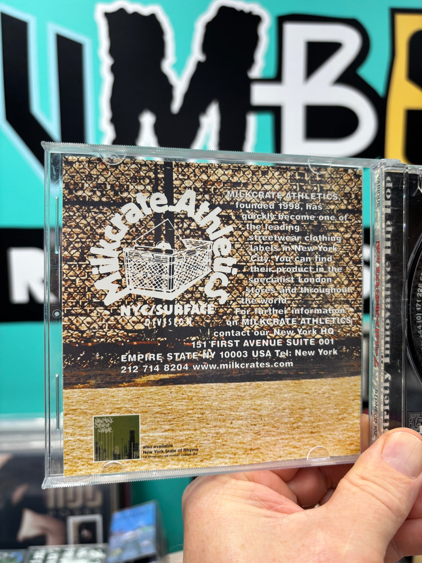 New York State Of Rhyme #2, CD, 1st pressing, Only CD pressing, Stonegroove Recordings, UK 1999