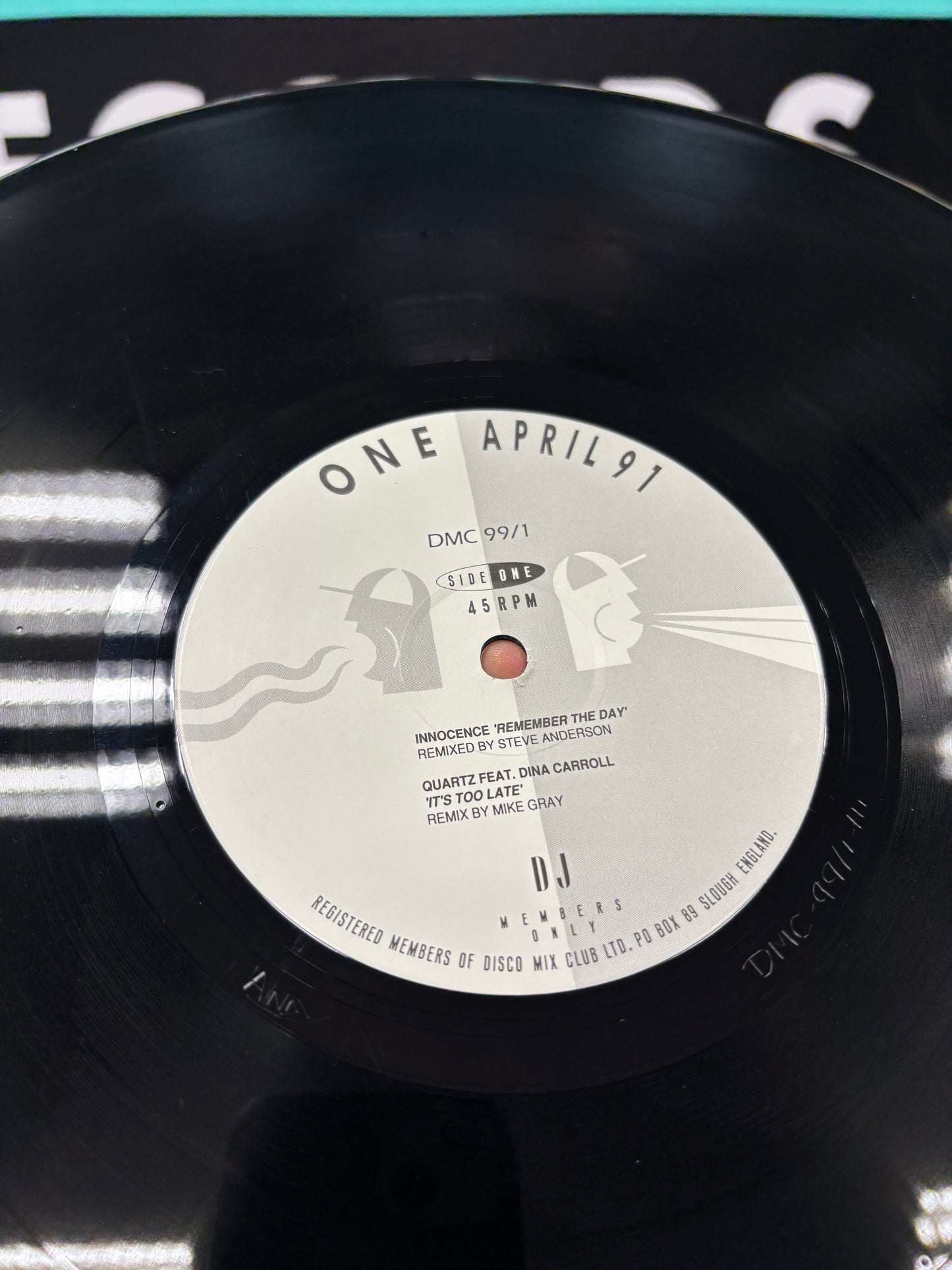 DMC - April - 91 - One, 12inch, Only pressing, Partially Mixed, DMC, UK 1991