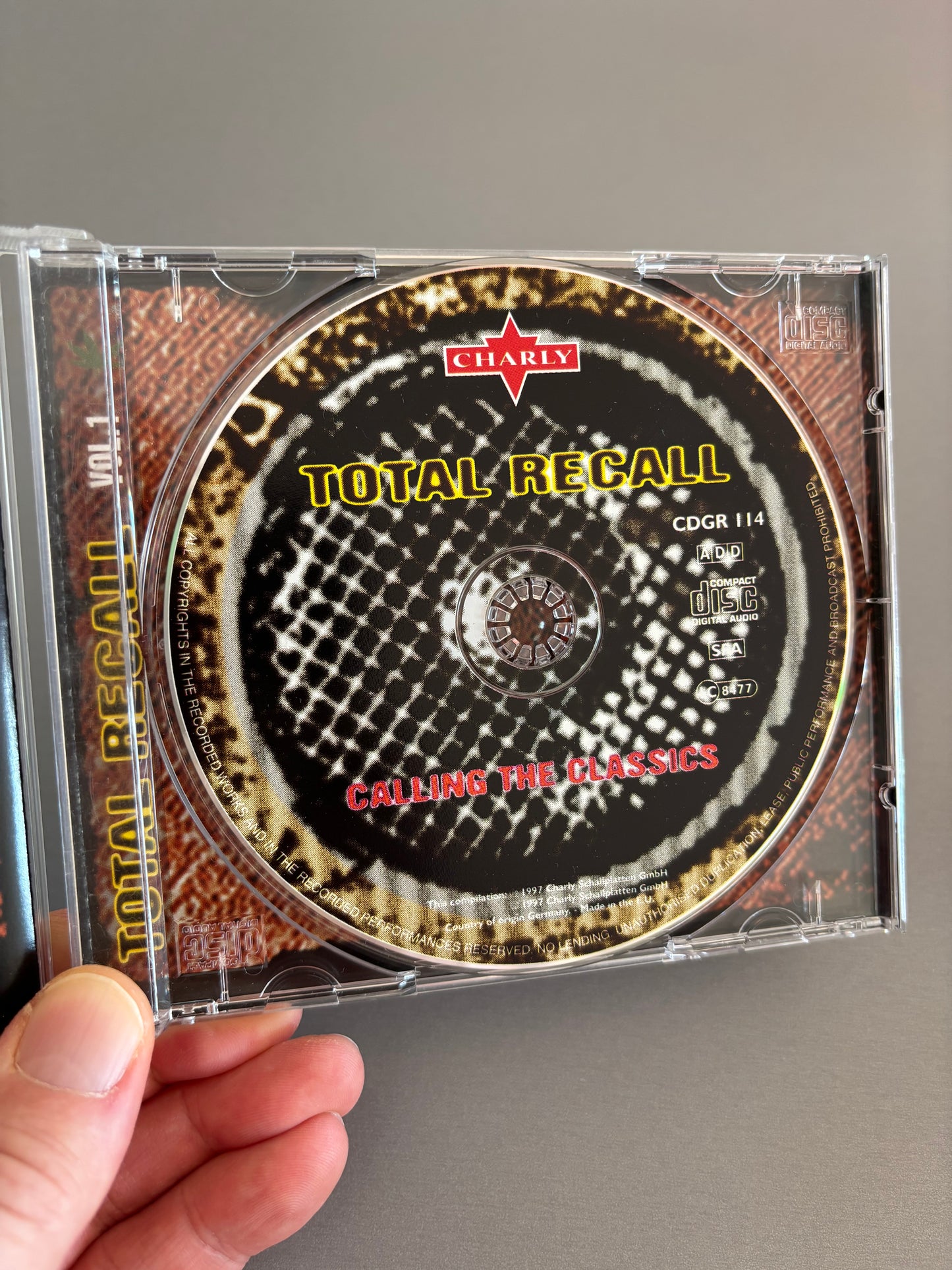 Total Recall - Calling The Classics, CD, Only pressing, Charly Records, Europe 1997