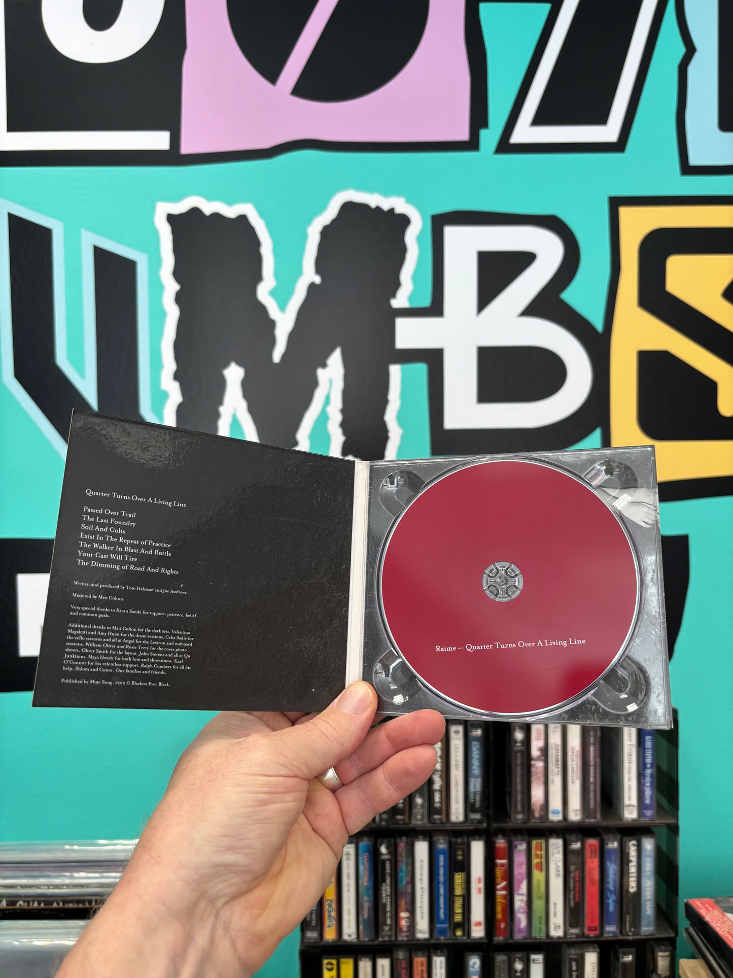 Raime: Quarter Turns Over A Living Line, CD, Digipak, 1st pressing, Only CD pressing, Blackest Ever Black, UK 2012