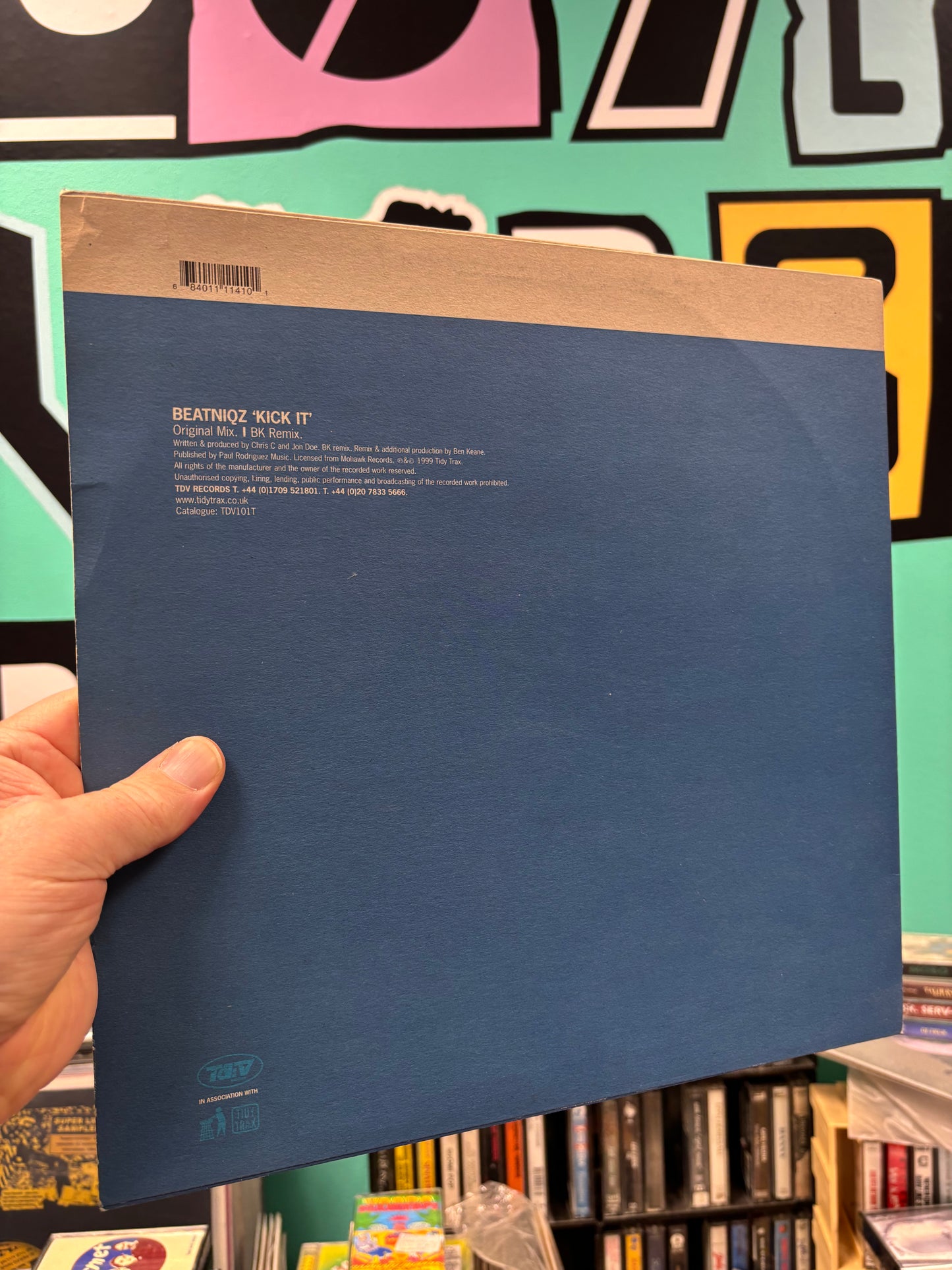 Beatniqz: Kick It, 12inch, 1st pressing, TdV Records, UK 1999