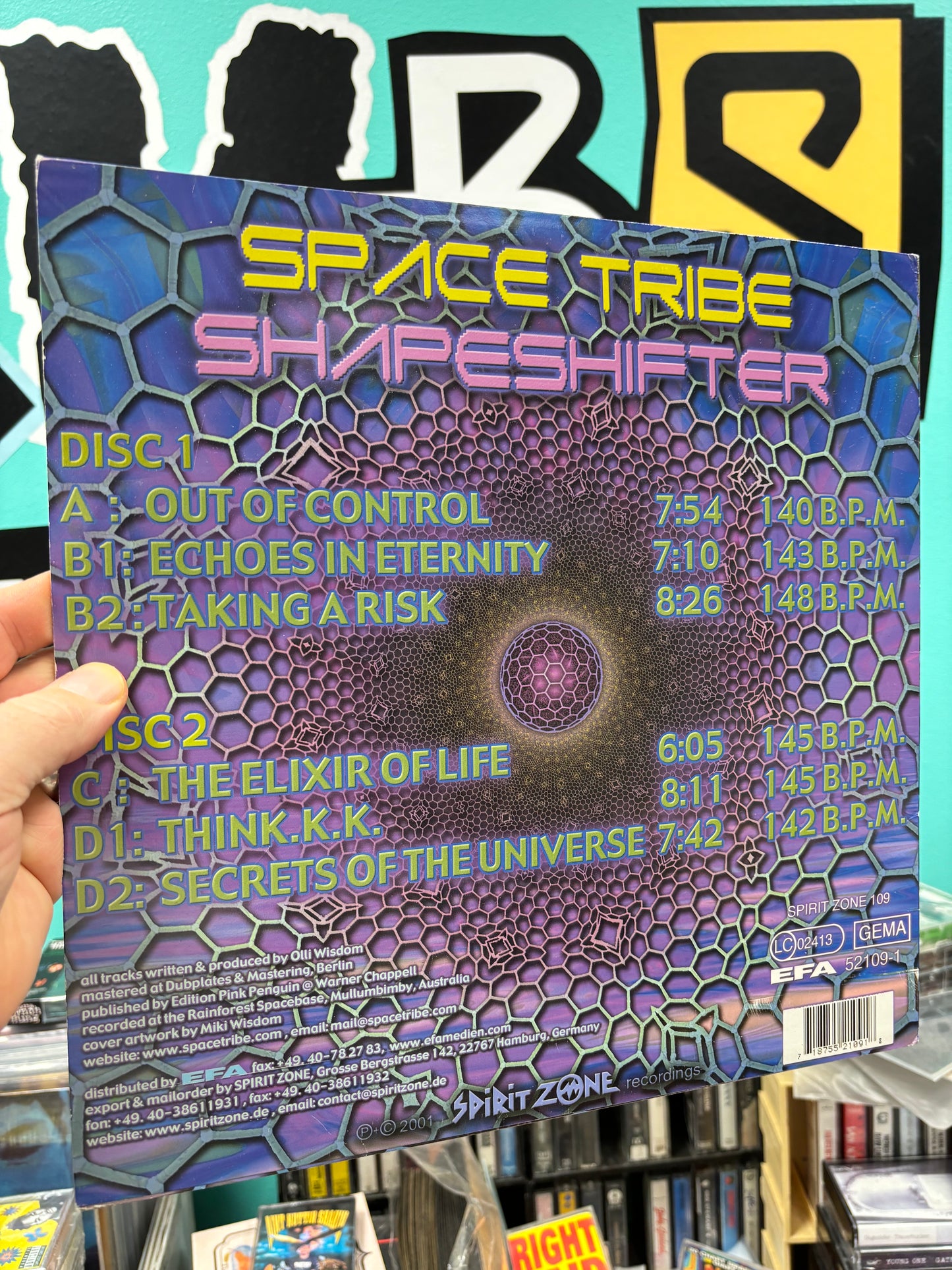 Space Tribe: Shapeshifter, 2LP, Only official pressing, Spirit Zone Recordings, Germany 2001