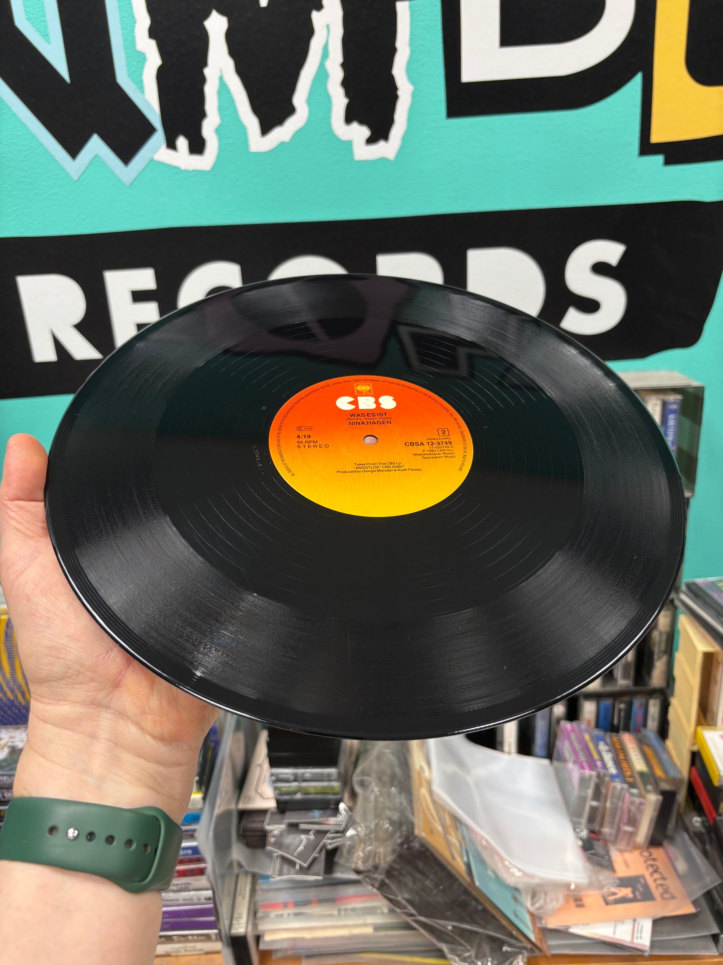 Nina Hagen: New York/N.Y and Was Es Ist, 12inch, CBS, Europe 1983