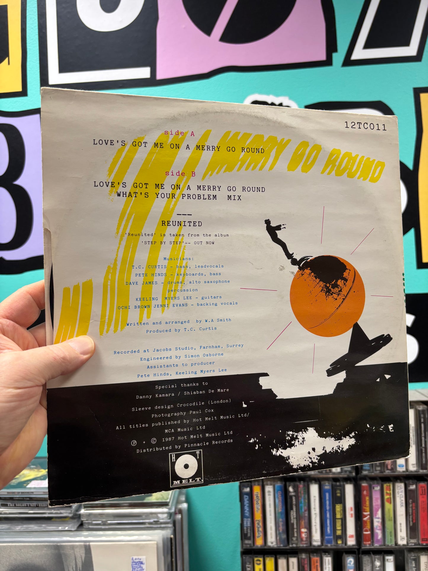 T.C. Curtis: Love’s Got Me On A Merry Go Around, 12inch, Only 12inch pressing, Hot Melt, UK 1987