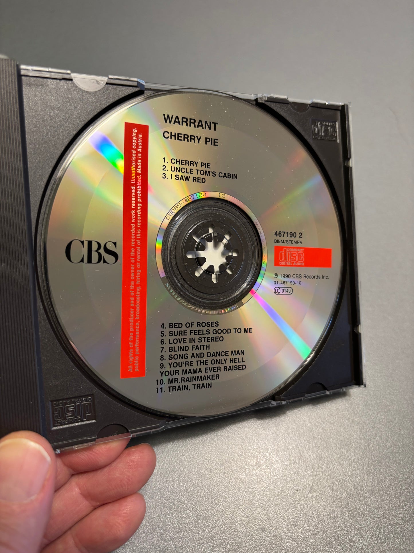 Warrant: Cherry Pie, CD, reissue, Columbia, Europe 1991