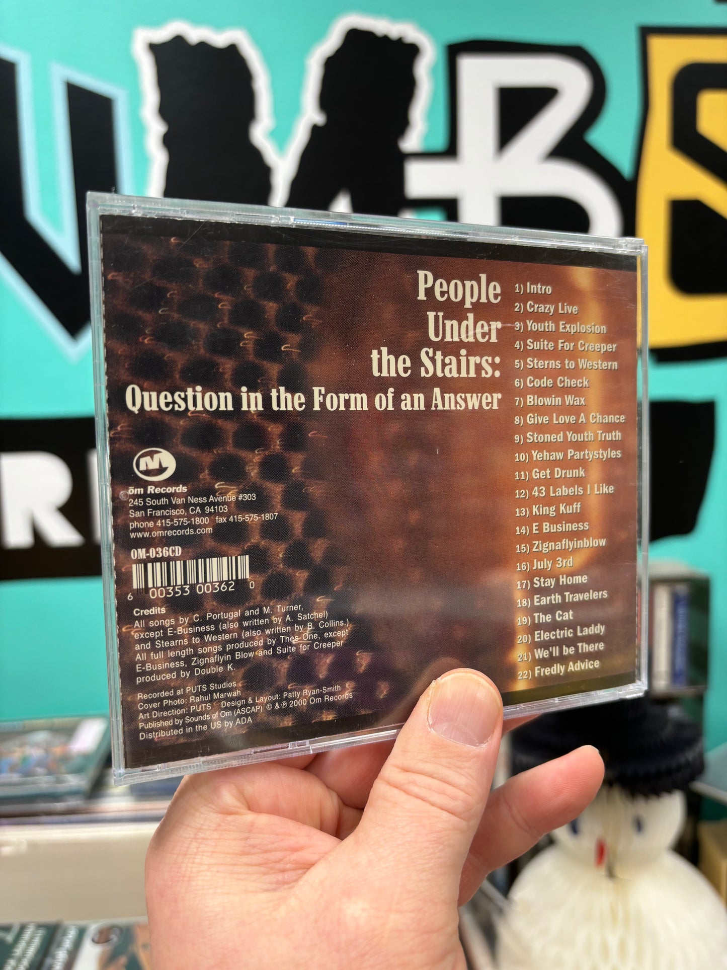 People Under Stairs: Question In The Form Of An Answer, CD, 1st pressing, Only CD pressing!, US 2000